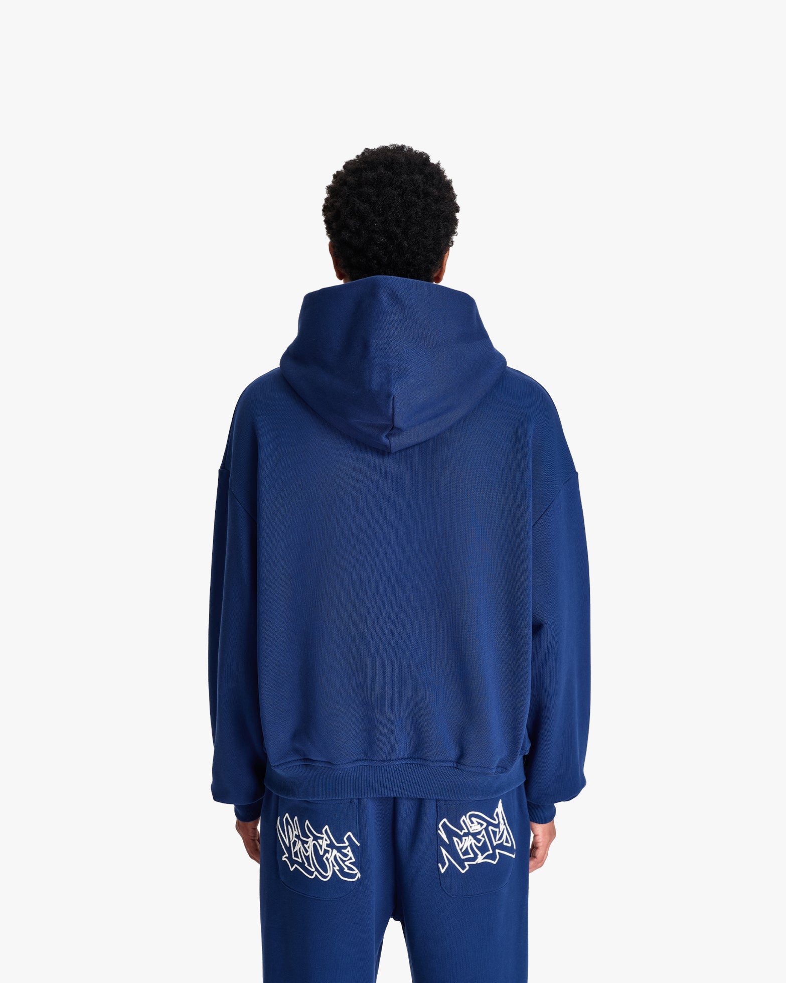 GRAFFITI ZIP-HOODIE BLUE
