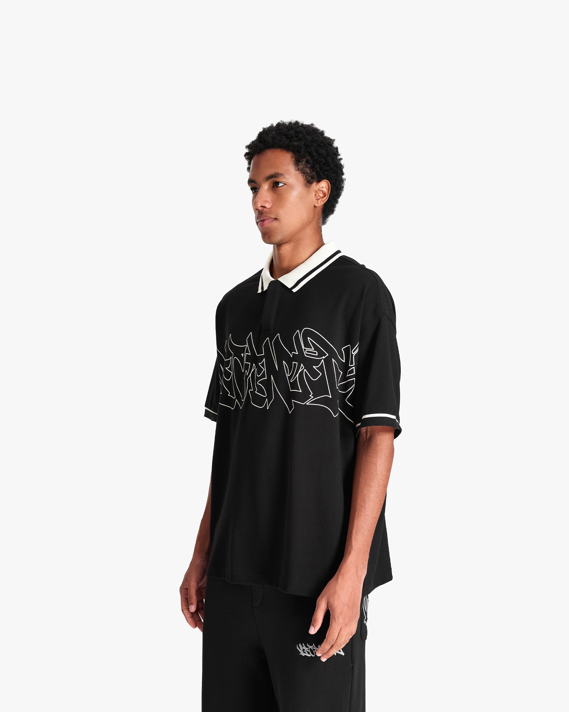 GRAFFITI POLO BLACK