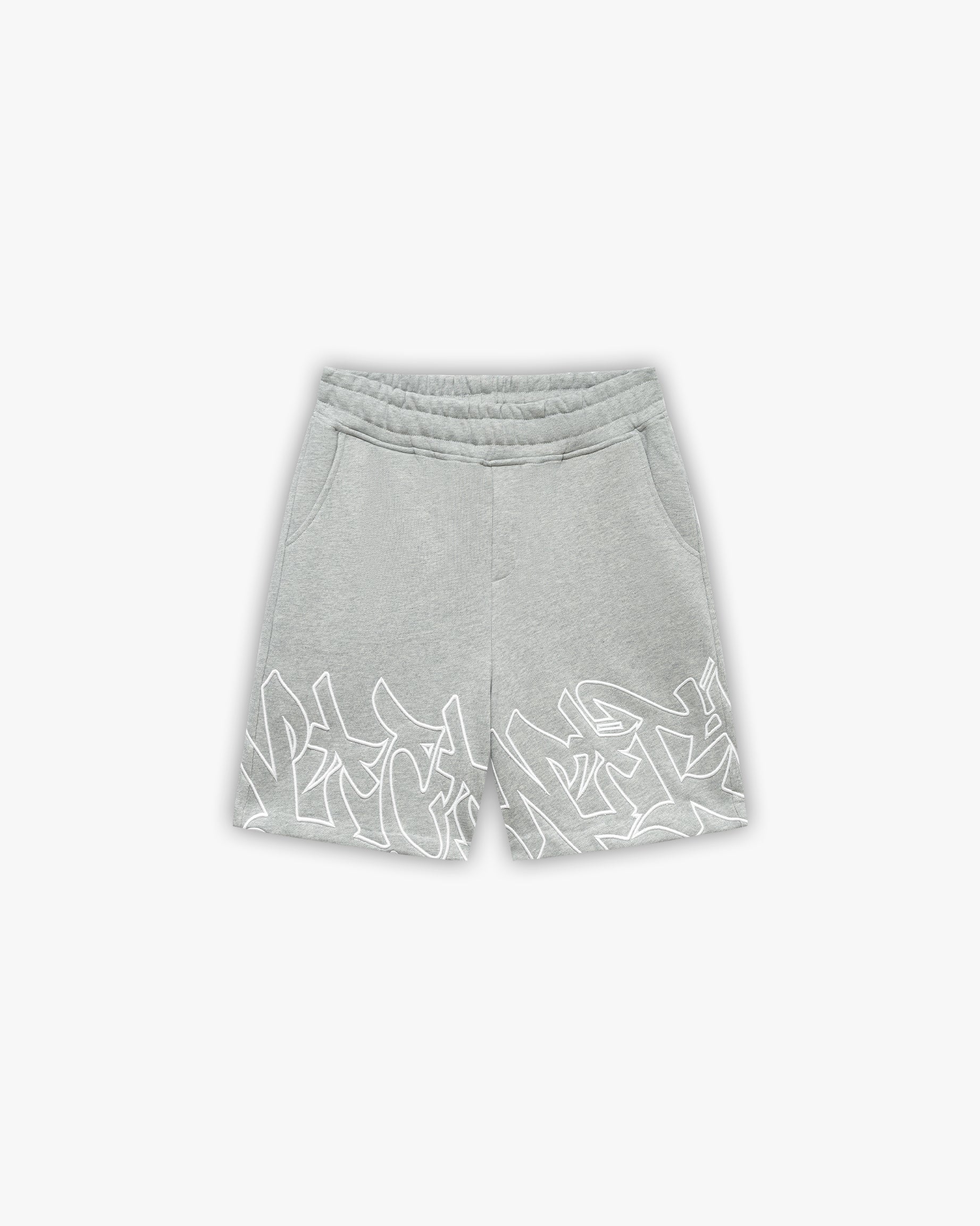 GRAFFITI SHORTS GREY MELANGE