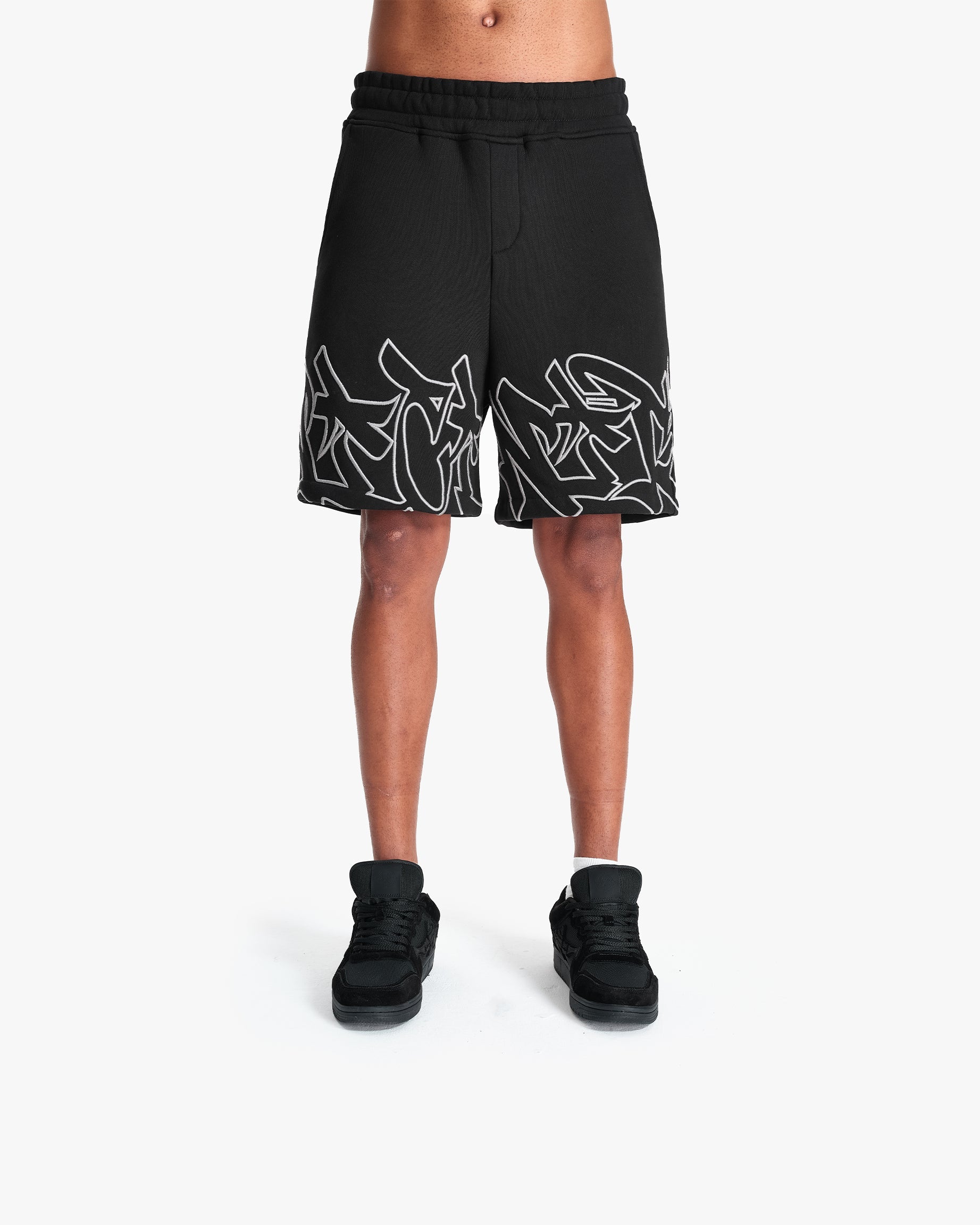 GRAFFITI SHORTS BLACK