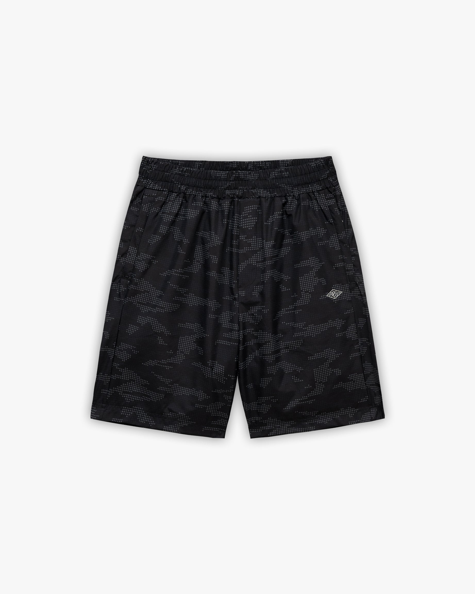 TRACK SHORTS DOTTED CAMO BLACK