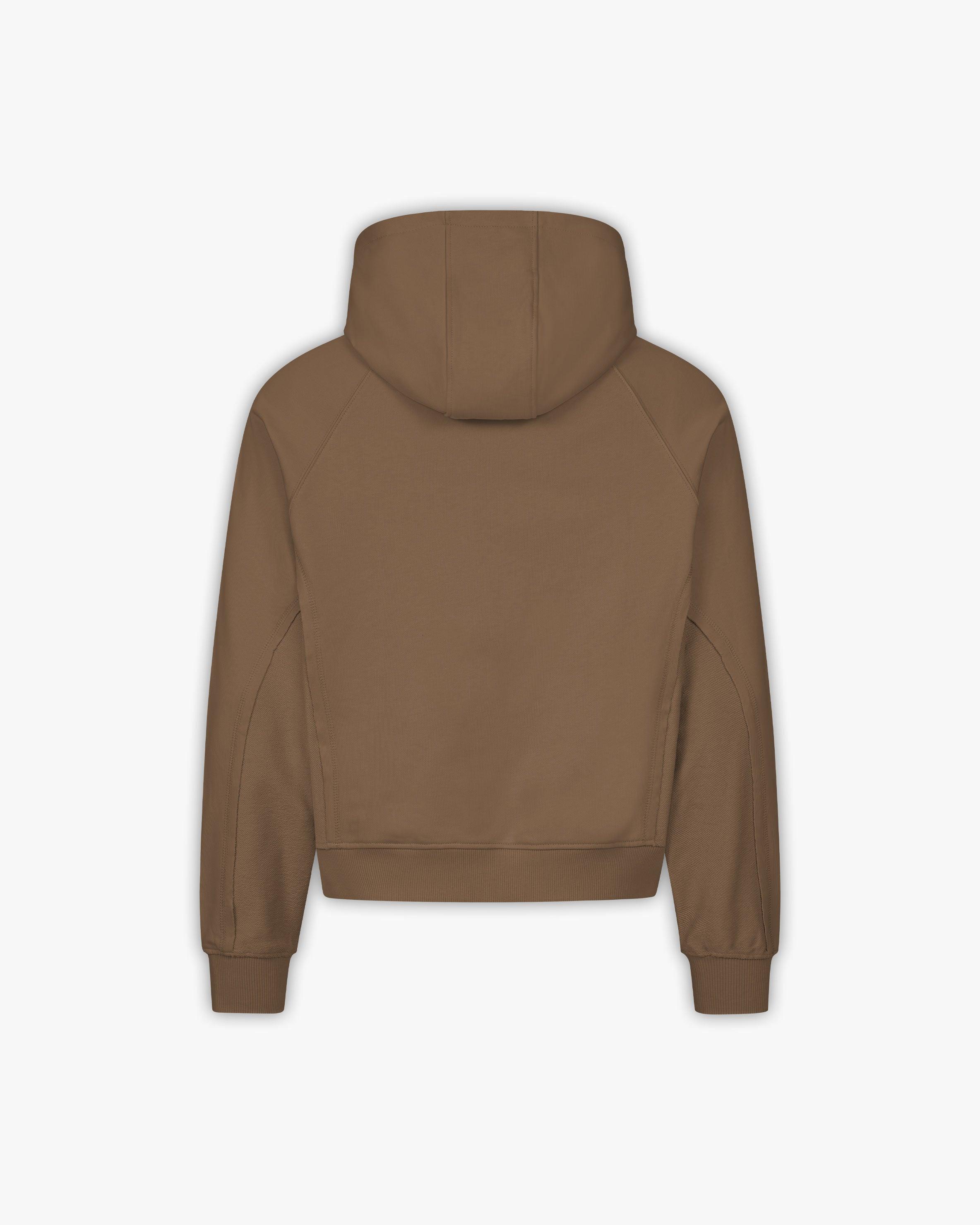 INSIDE OUT HOODIE CHOCOLATE BROWN