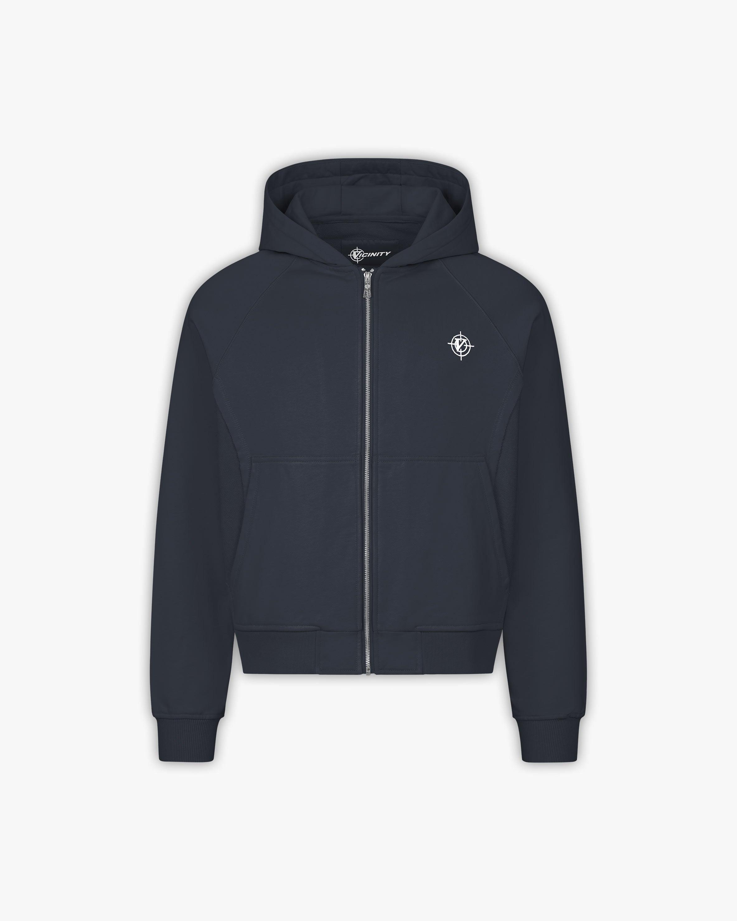 INSIDE OUT ZIP HOODIE NAVY (OLD SIZING)