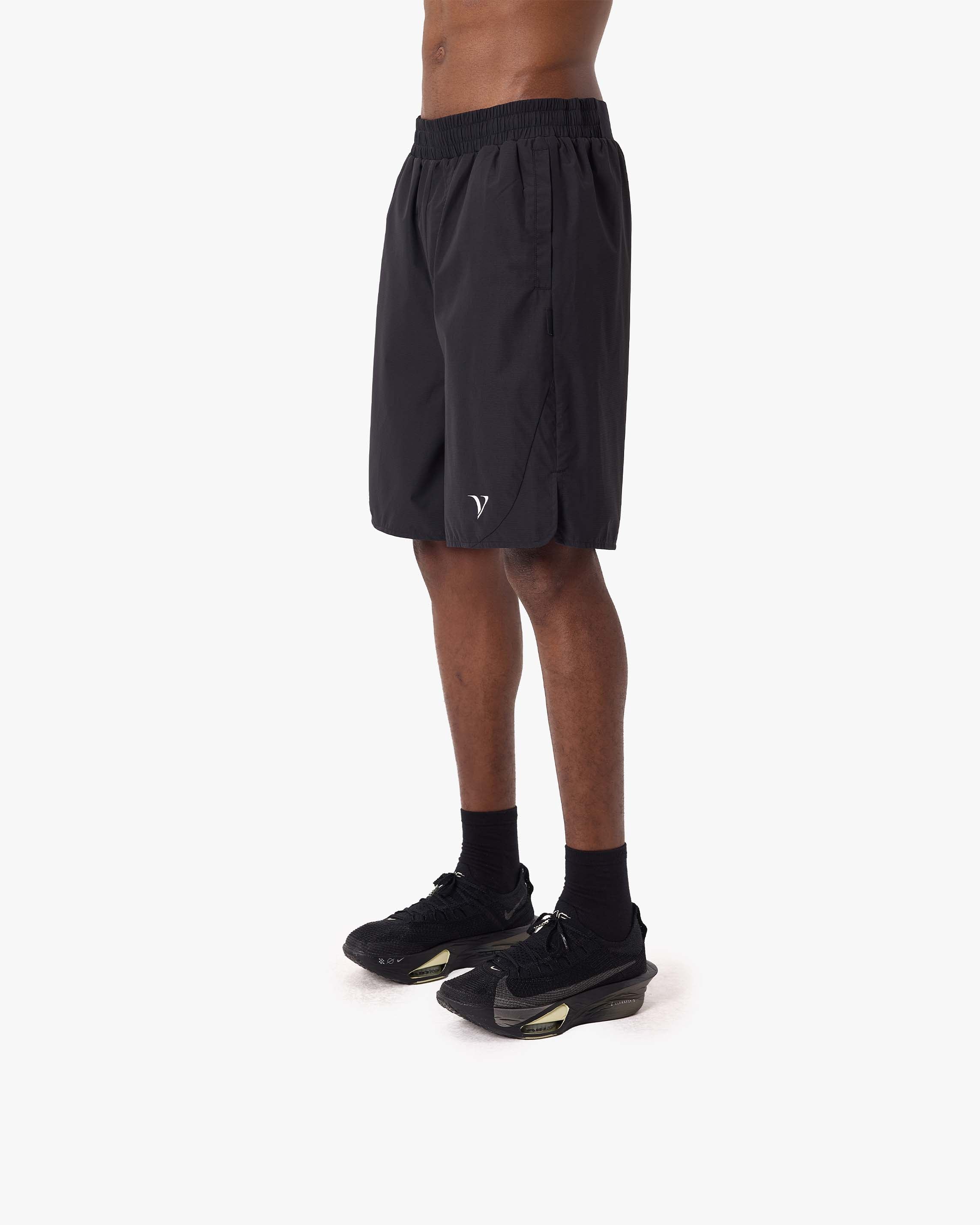 ACTIVEWEAR TRACK SHORTS BLACK