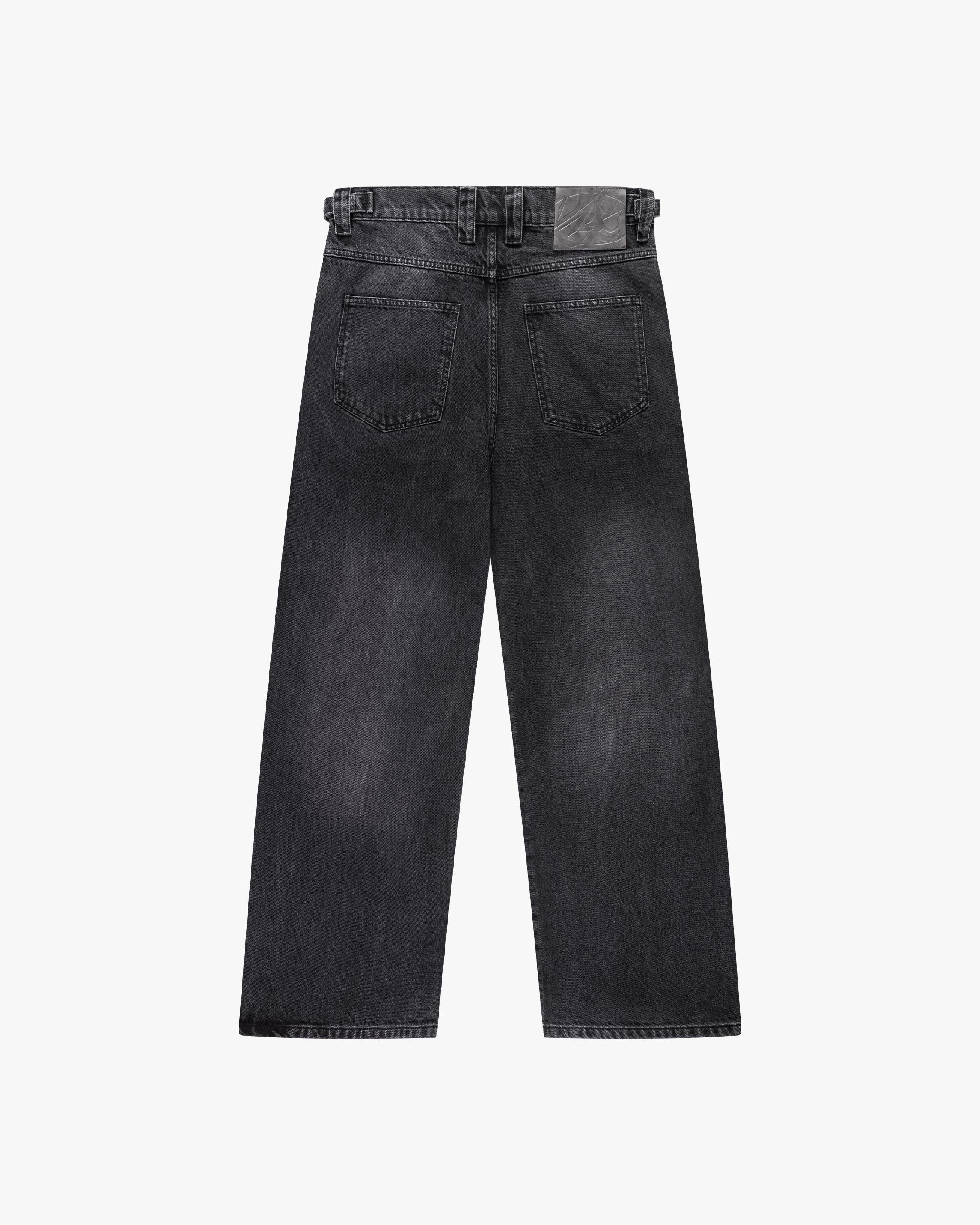 EMBOSSED SCRIPT LOGO DENIM BLACK