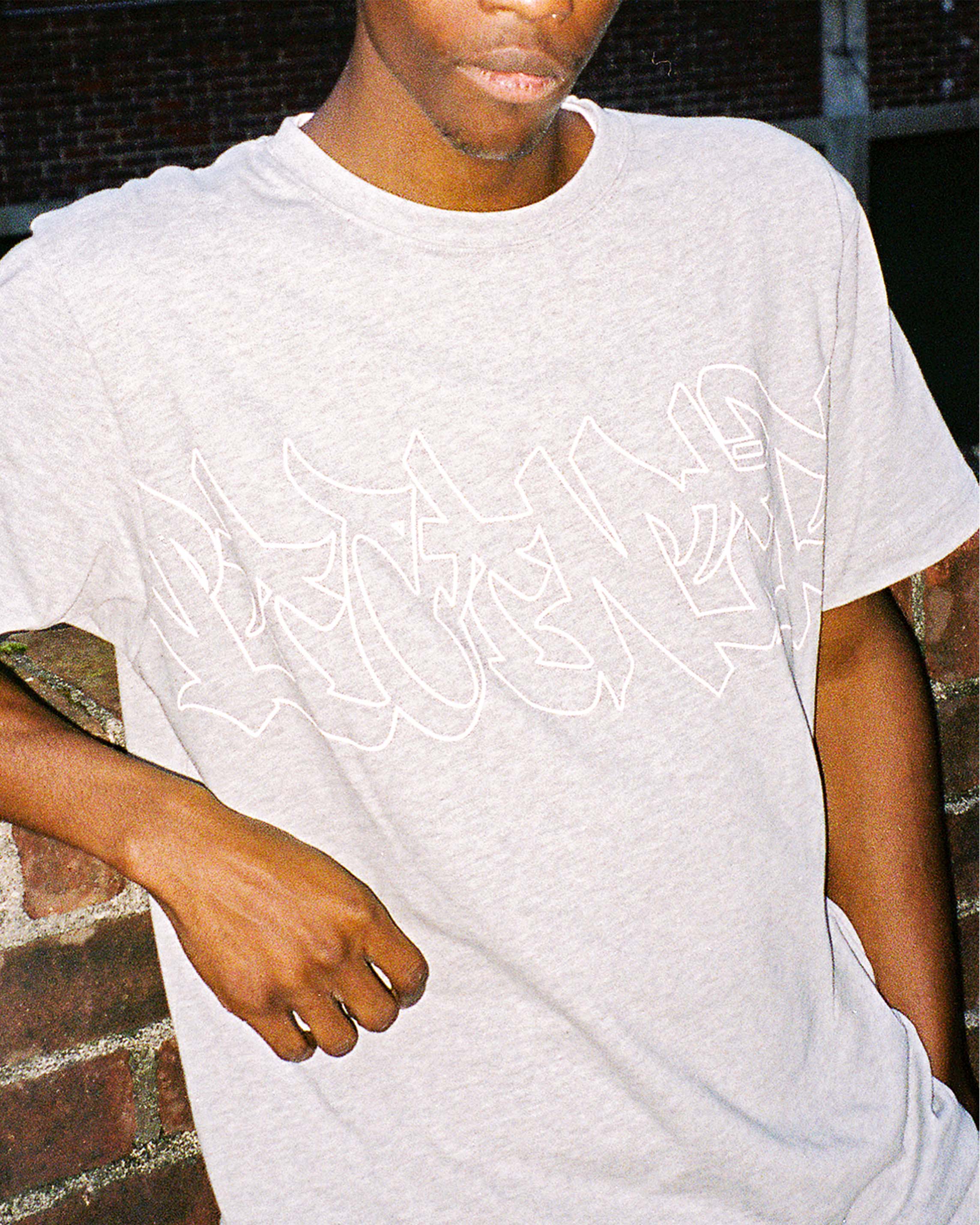 GRAFFITI TEE GREY MELANGE