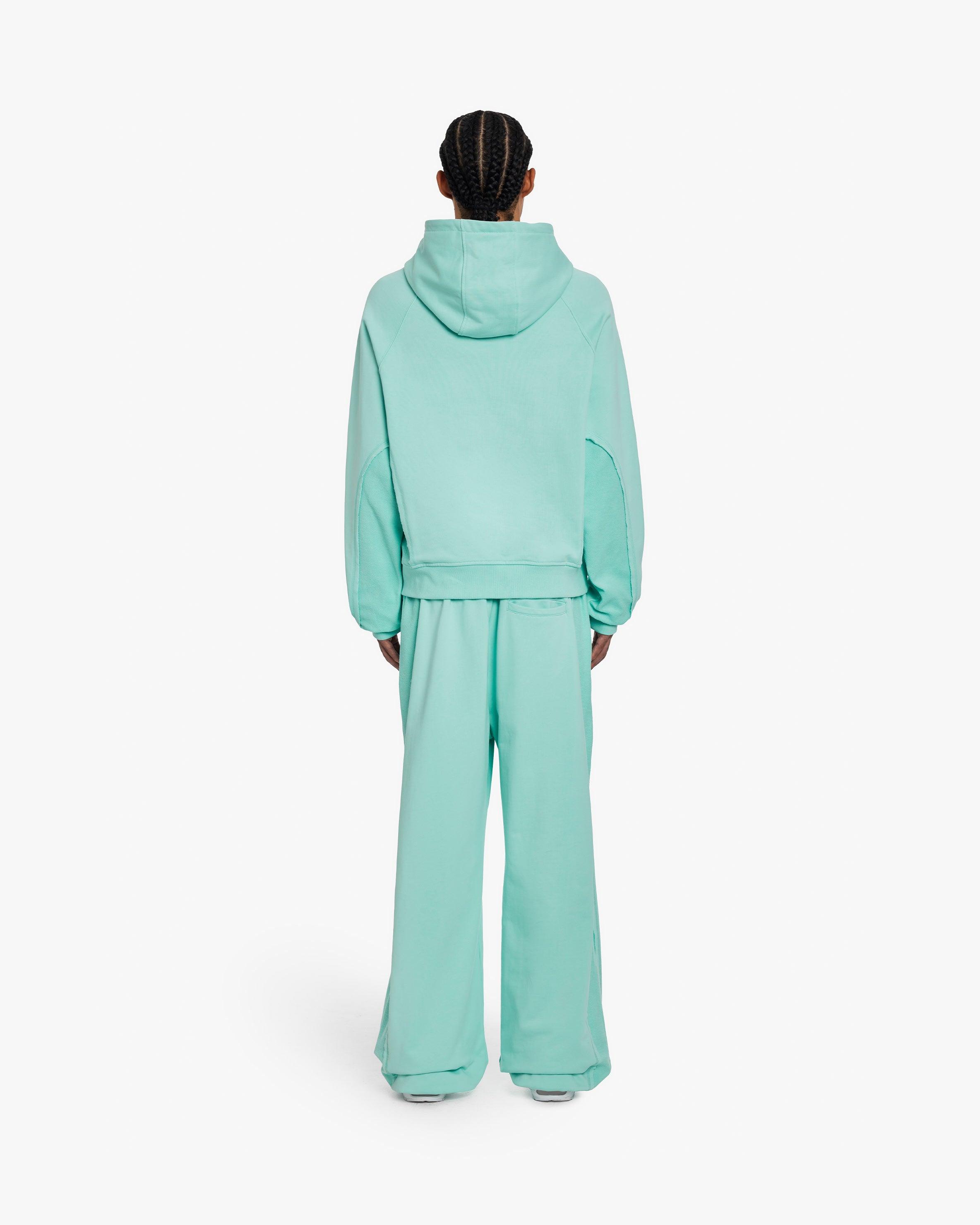 INSIDE OUT HOODIE TURQUOISE