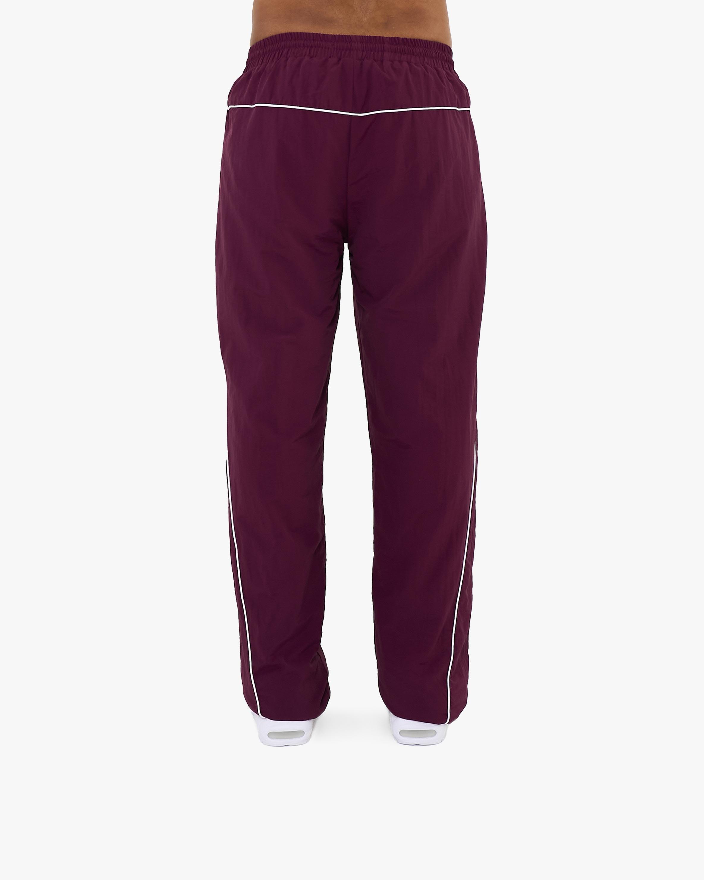 TRACK PANTS BURGUNDY