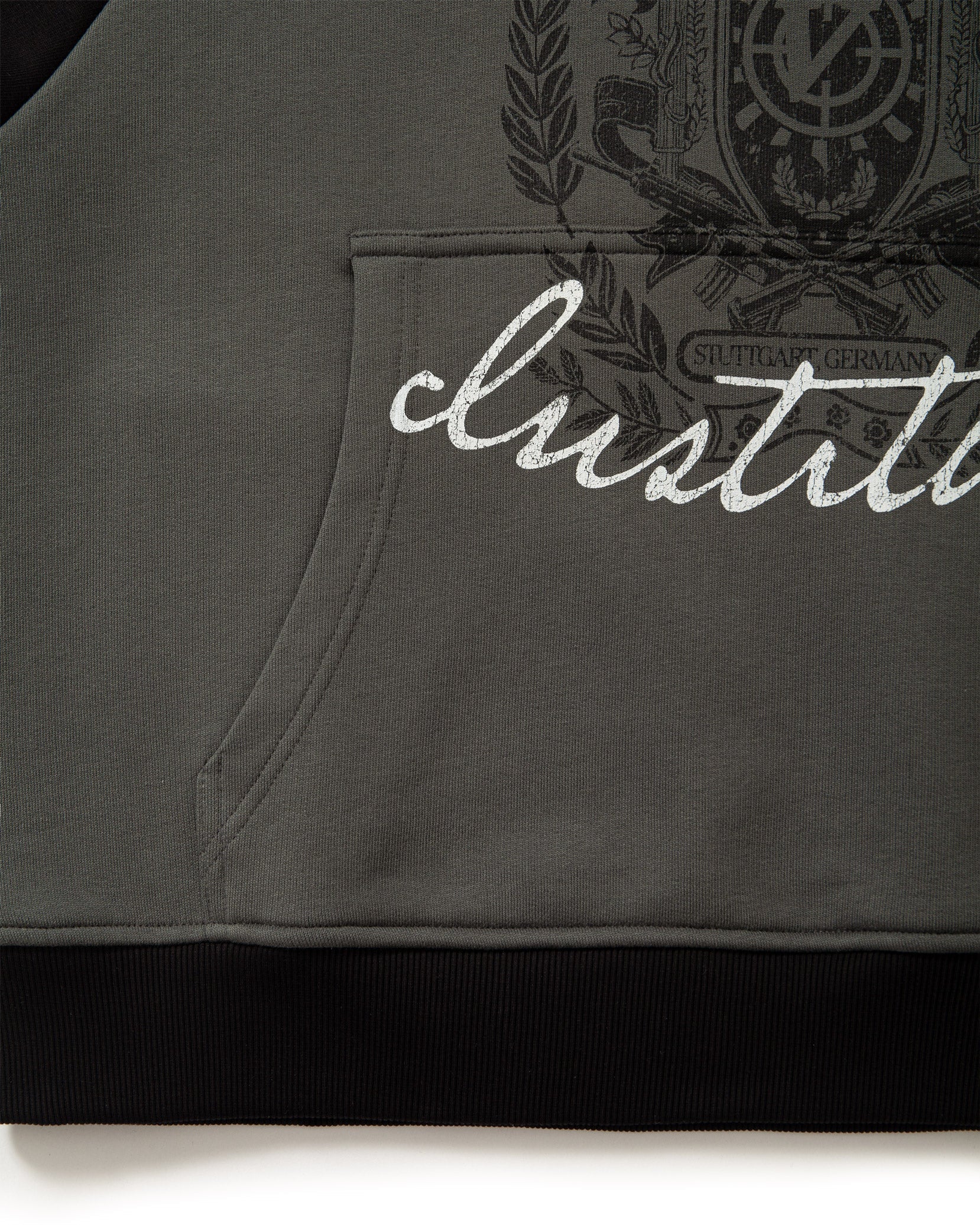 INSTITUTE HOODIE GREY/BLACK