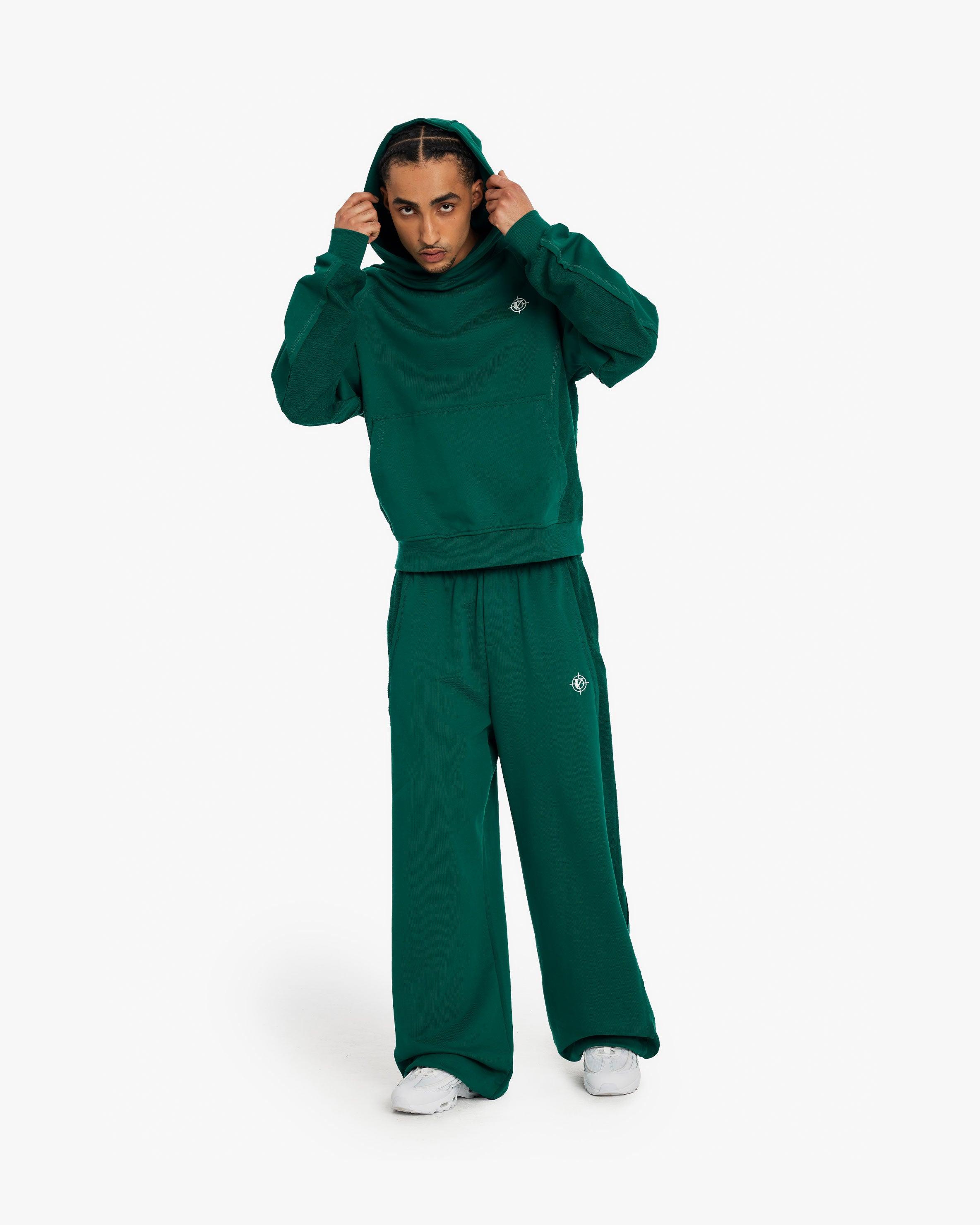 INSIDE OUT HOODIE FORREST GREEN