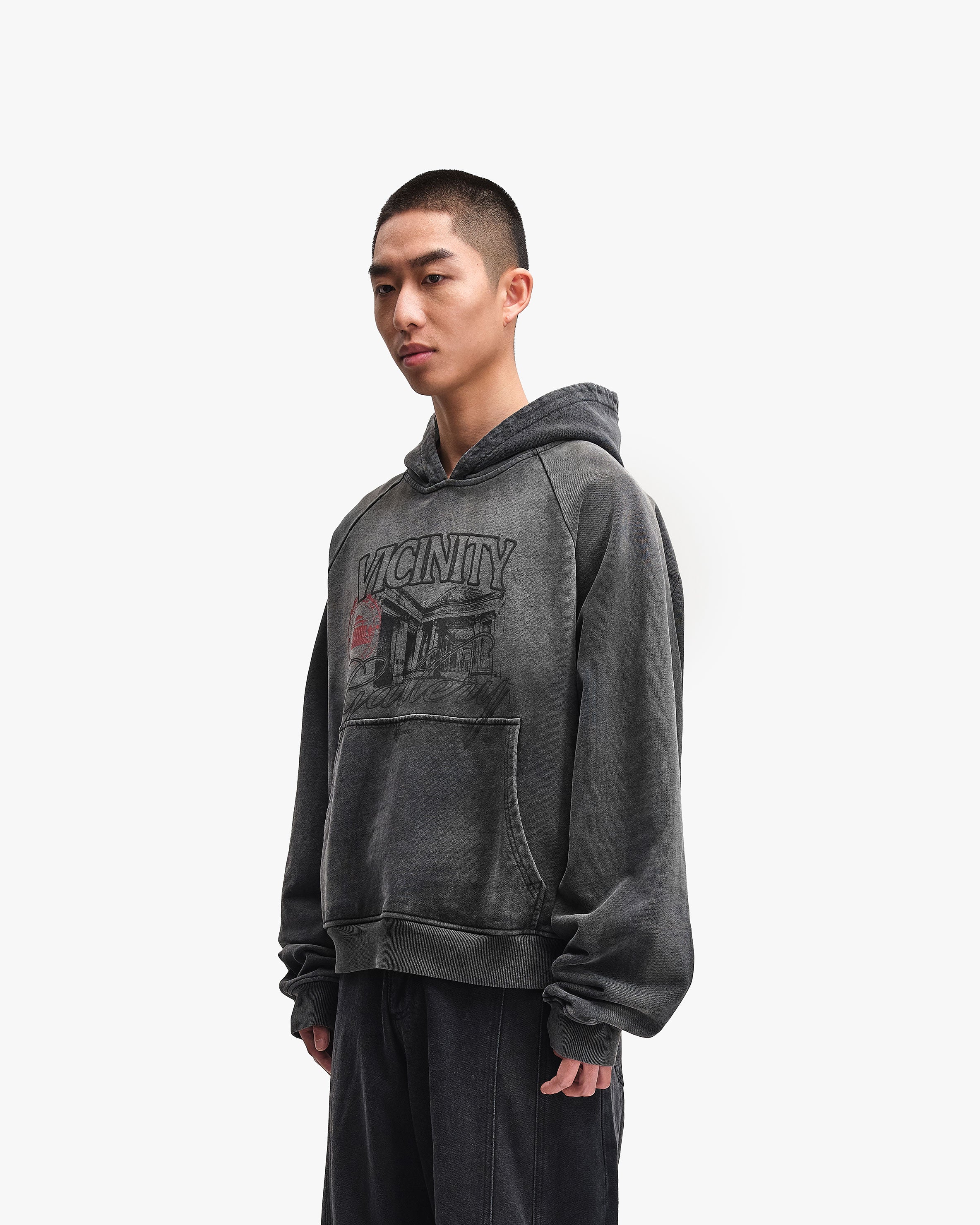 GALLERY HOODIE WASHED GREY