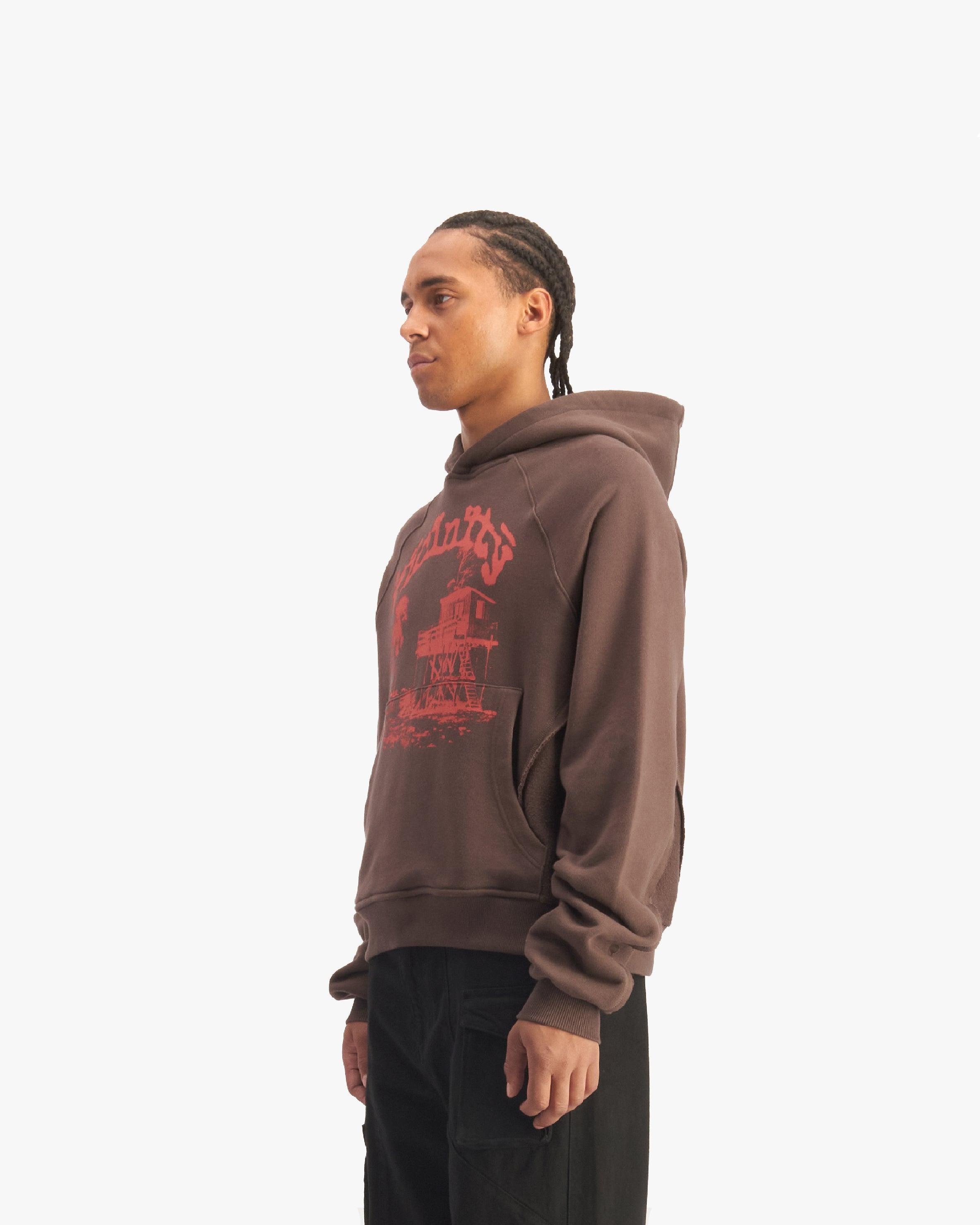 SHOOTING HOUSE HOODIE BROWN