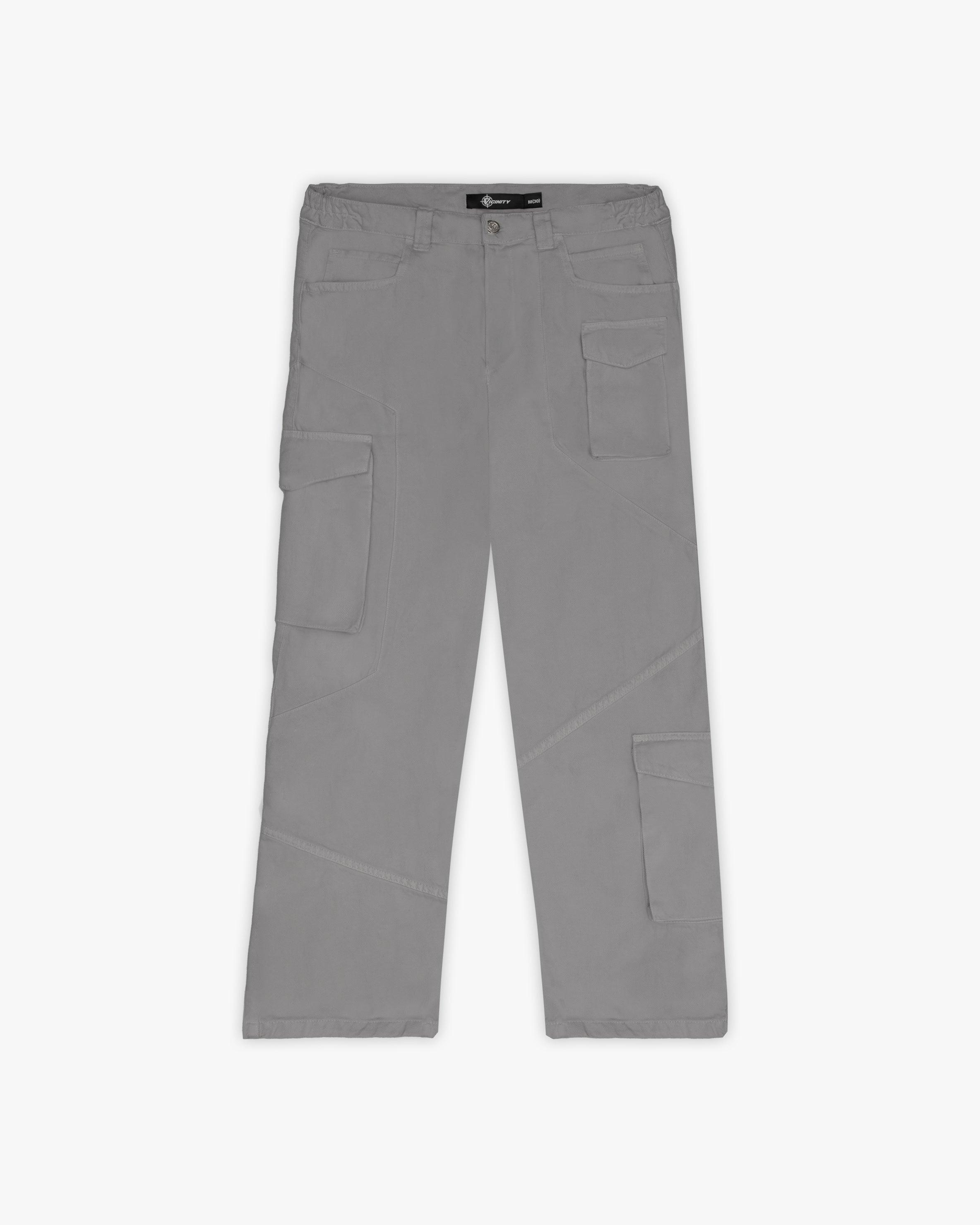 ASYMETRICAL CARGOPANTS DARK GREY