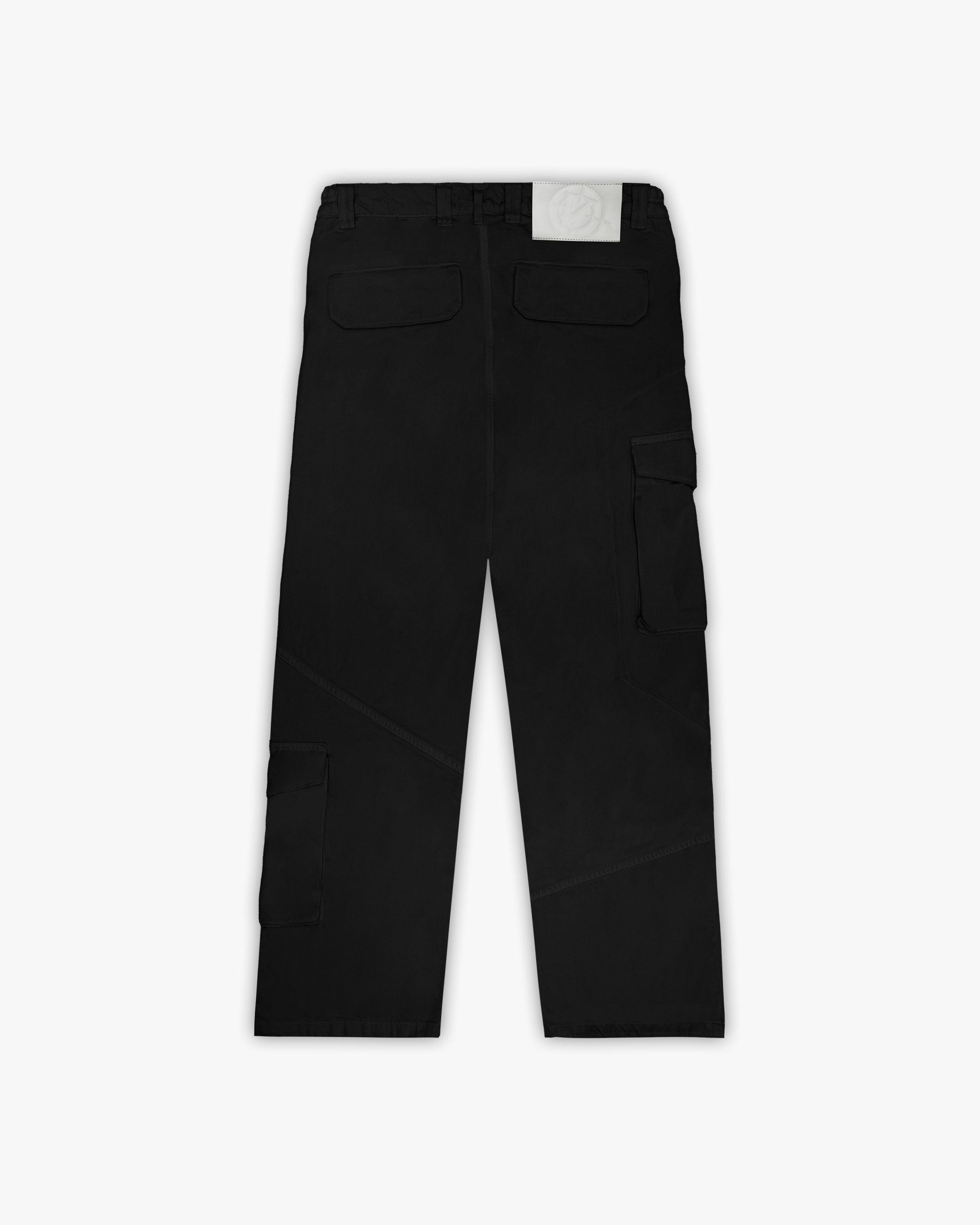 ASYMETRICAL CARGOPANTS BLACK