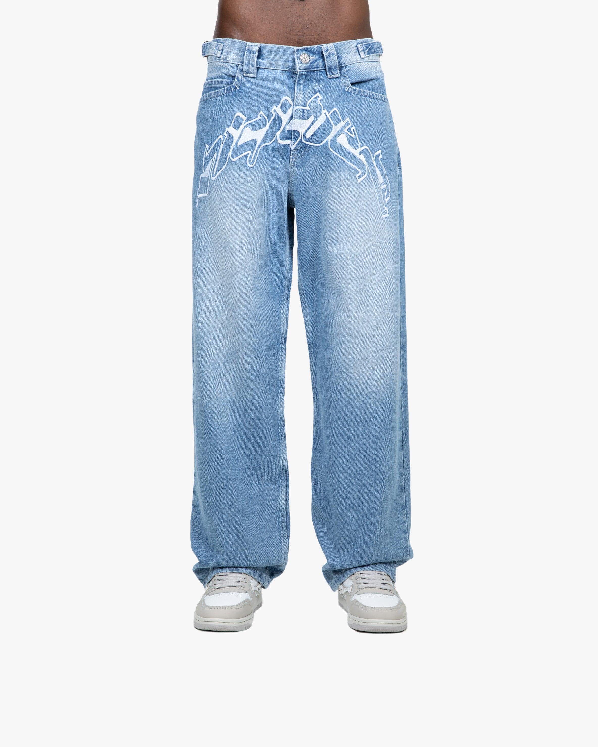 OUTLINED MIRAGE DENIM LIGHT BLUE / WHITE