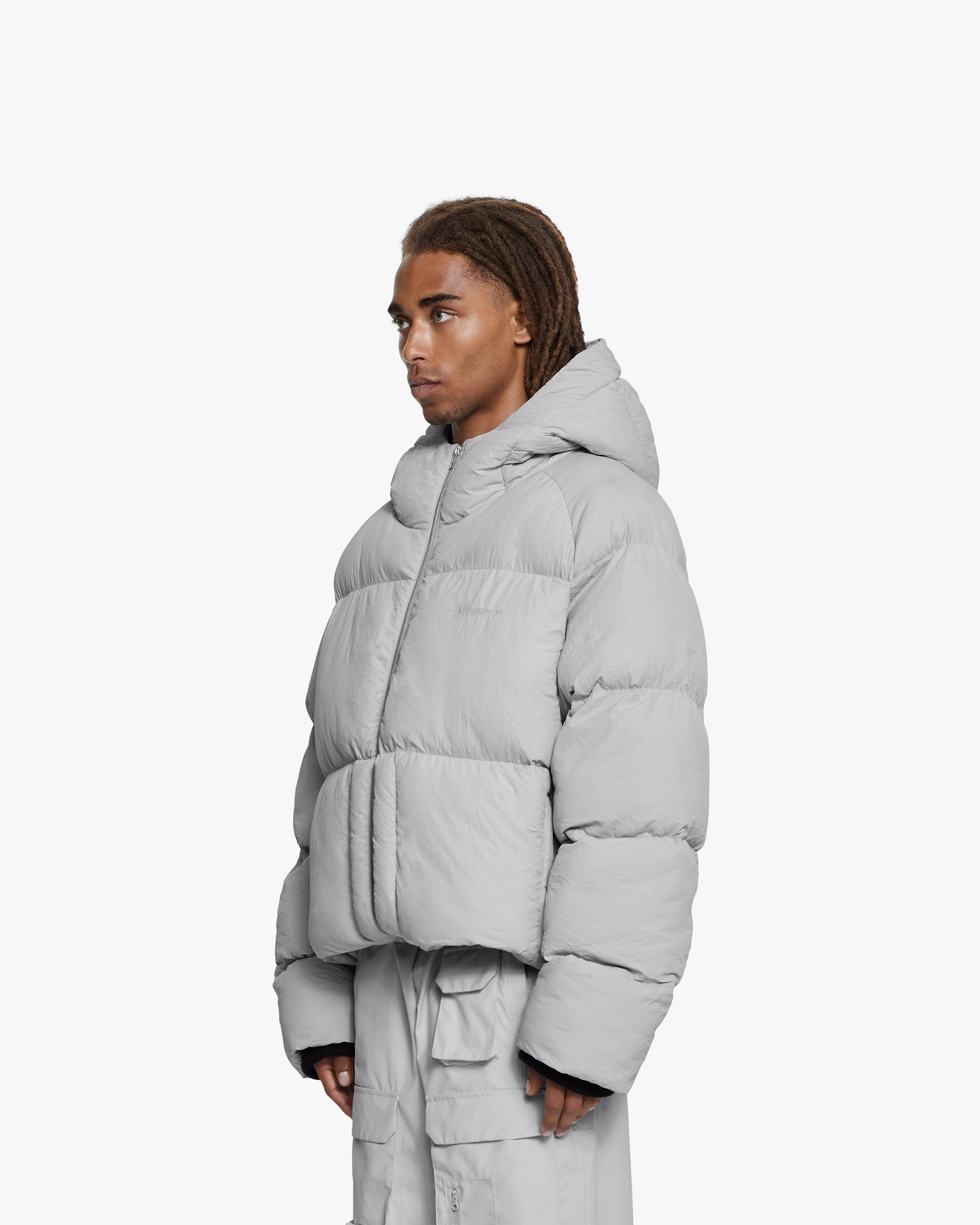 PUFFER JACKET LIGHT GREY
