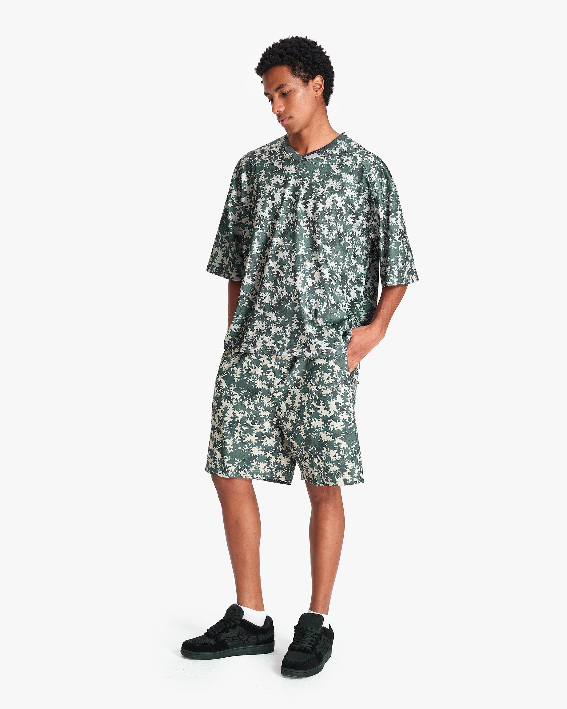 MESH JERSEY PIXEL CAMO