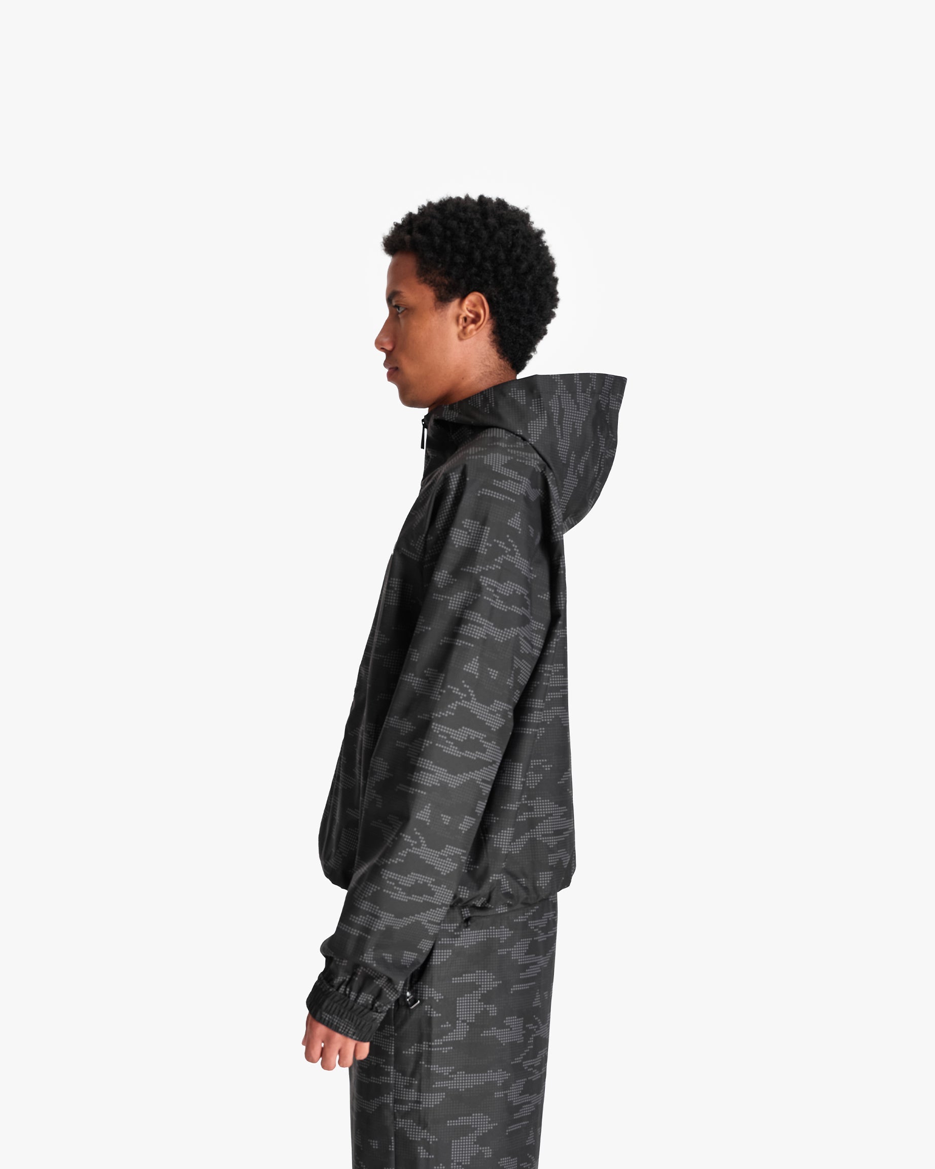 WINDBREAKER DOTTED CAMO BLACK