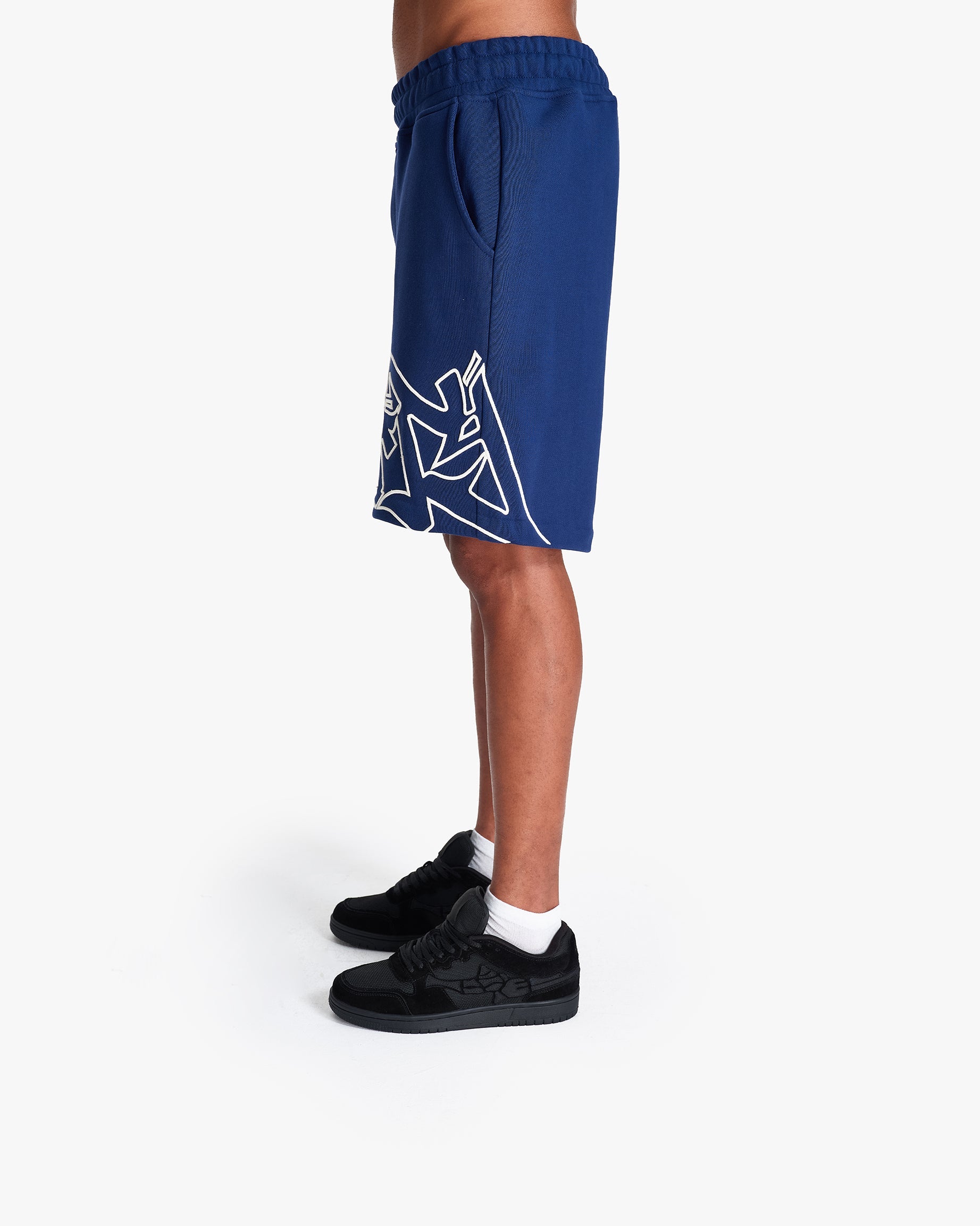 GRAFFITI SHORTS BLUE
