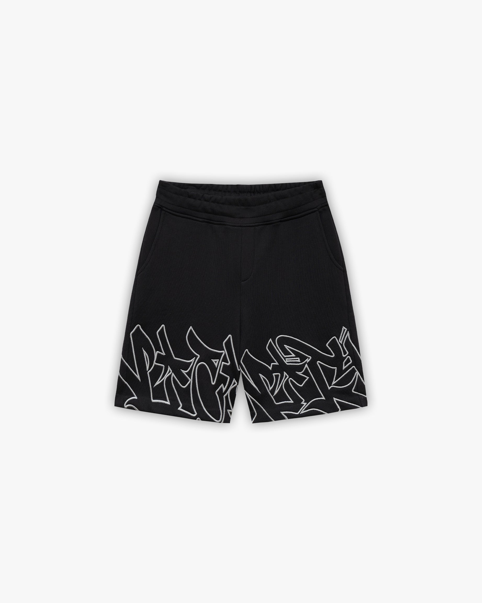 GRAFFITI SHORTS BLACK