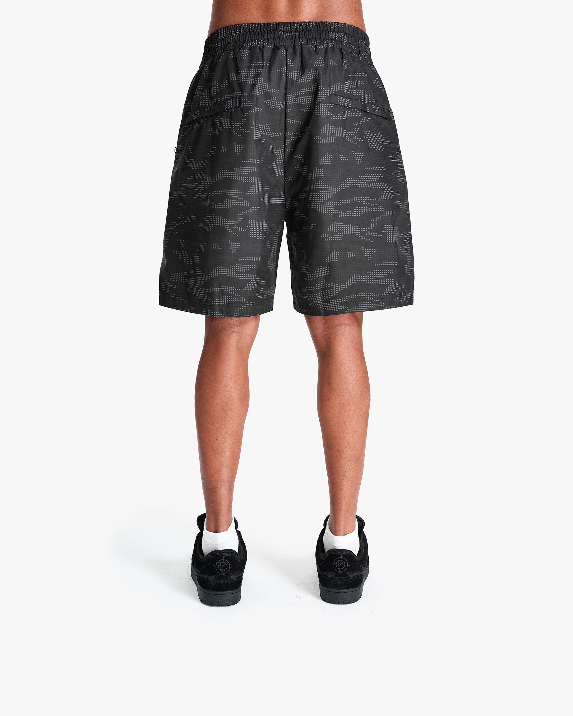 TRACK SHORTS DOTTED CAMO BLACK