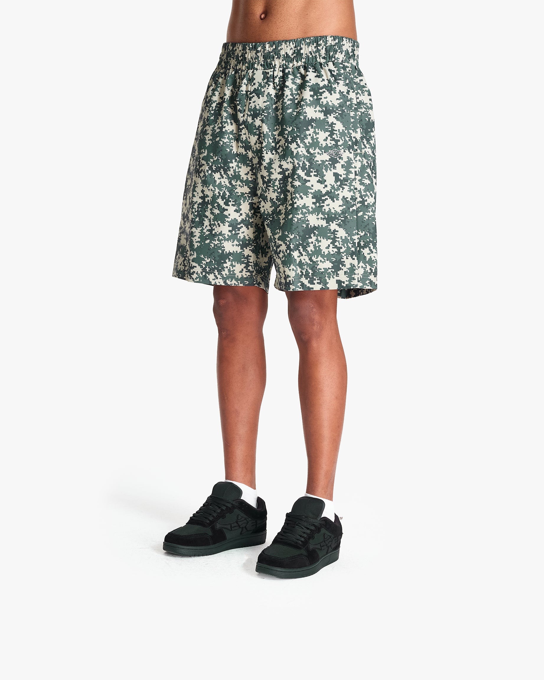 TRACK SHORTS PIXEL CAMO