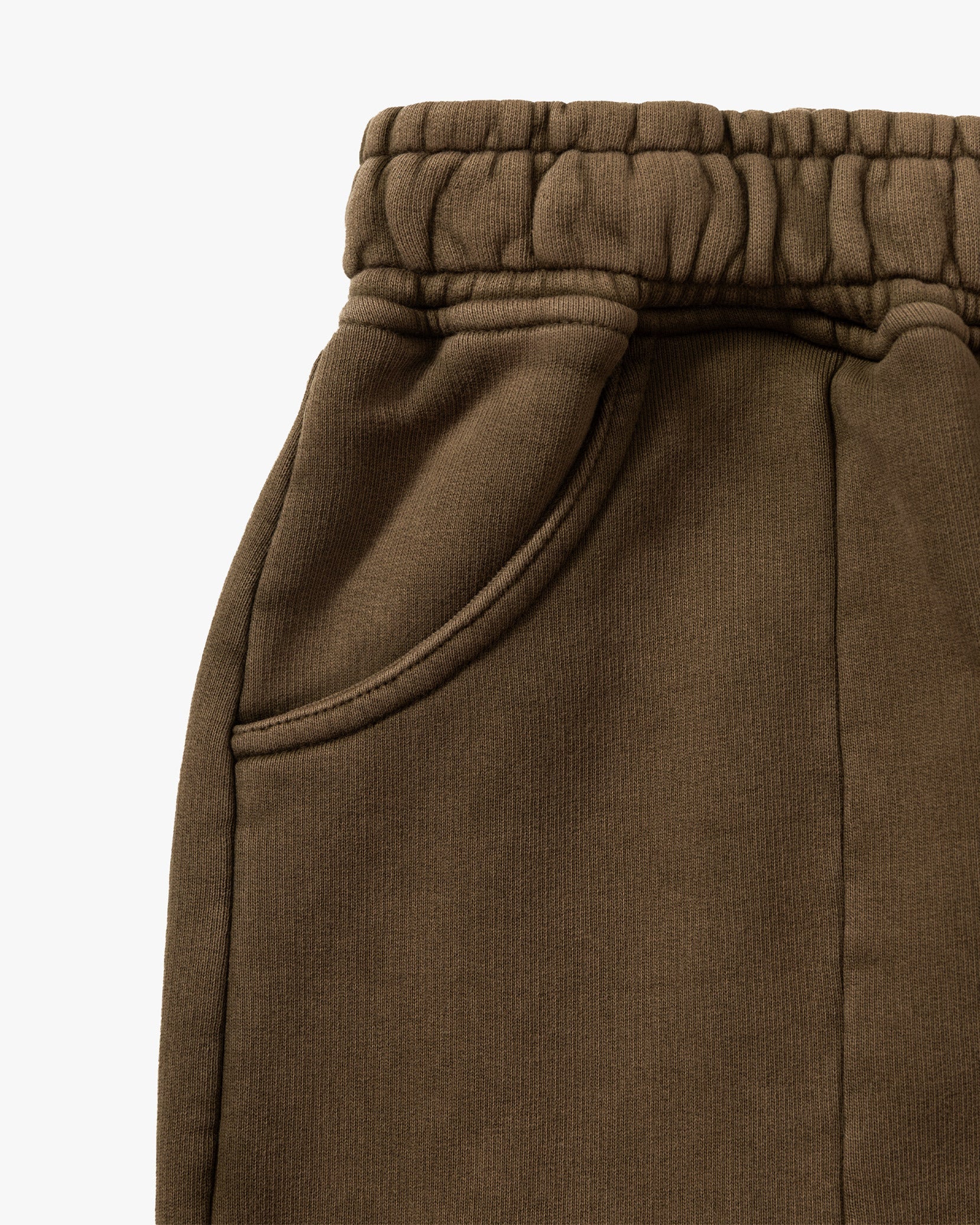 ACID WASHED JOGGER BROWN