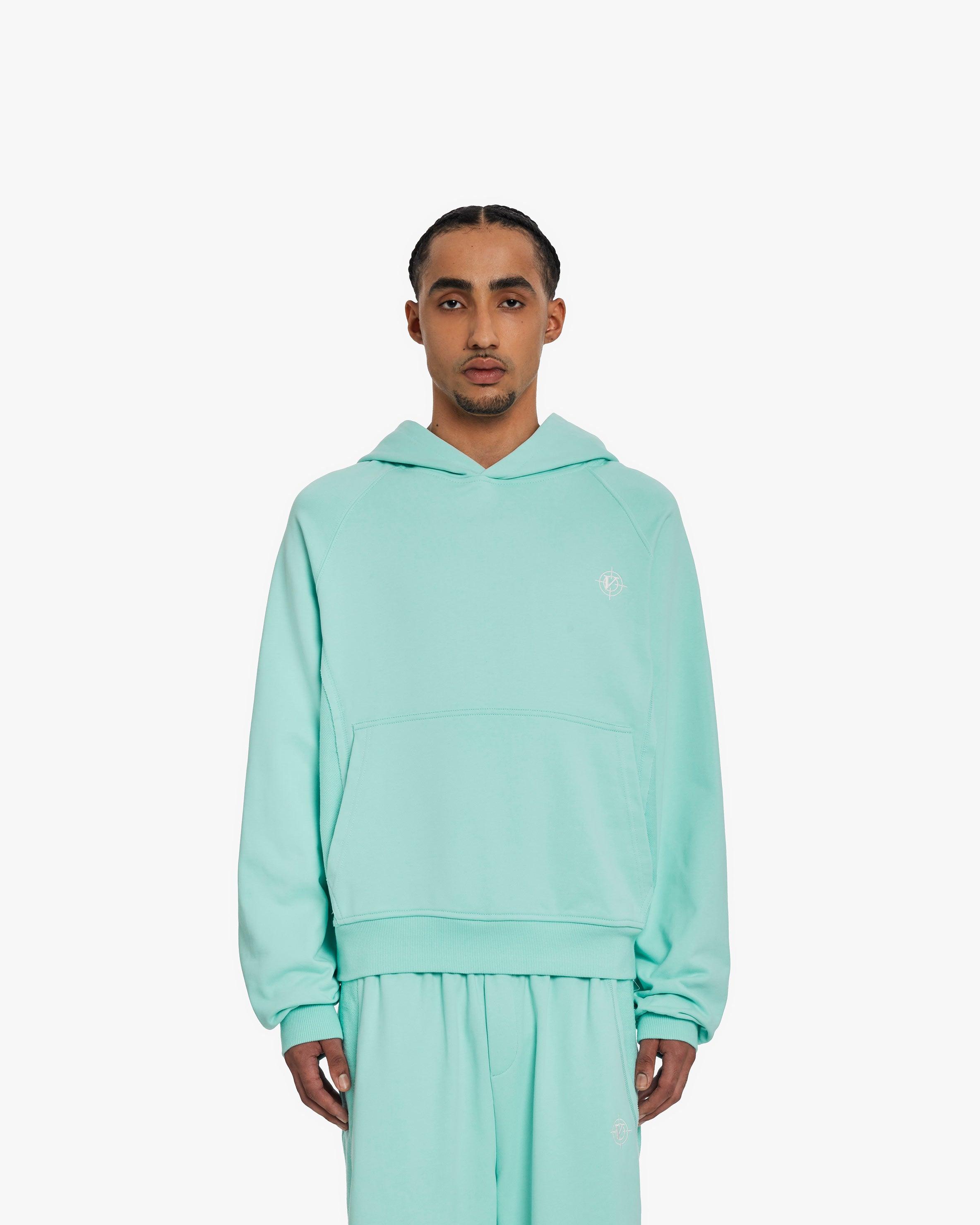 INSIDE OUT HOODIE TURQUOISE
