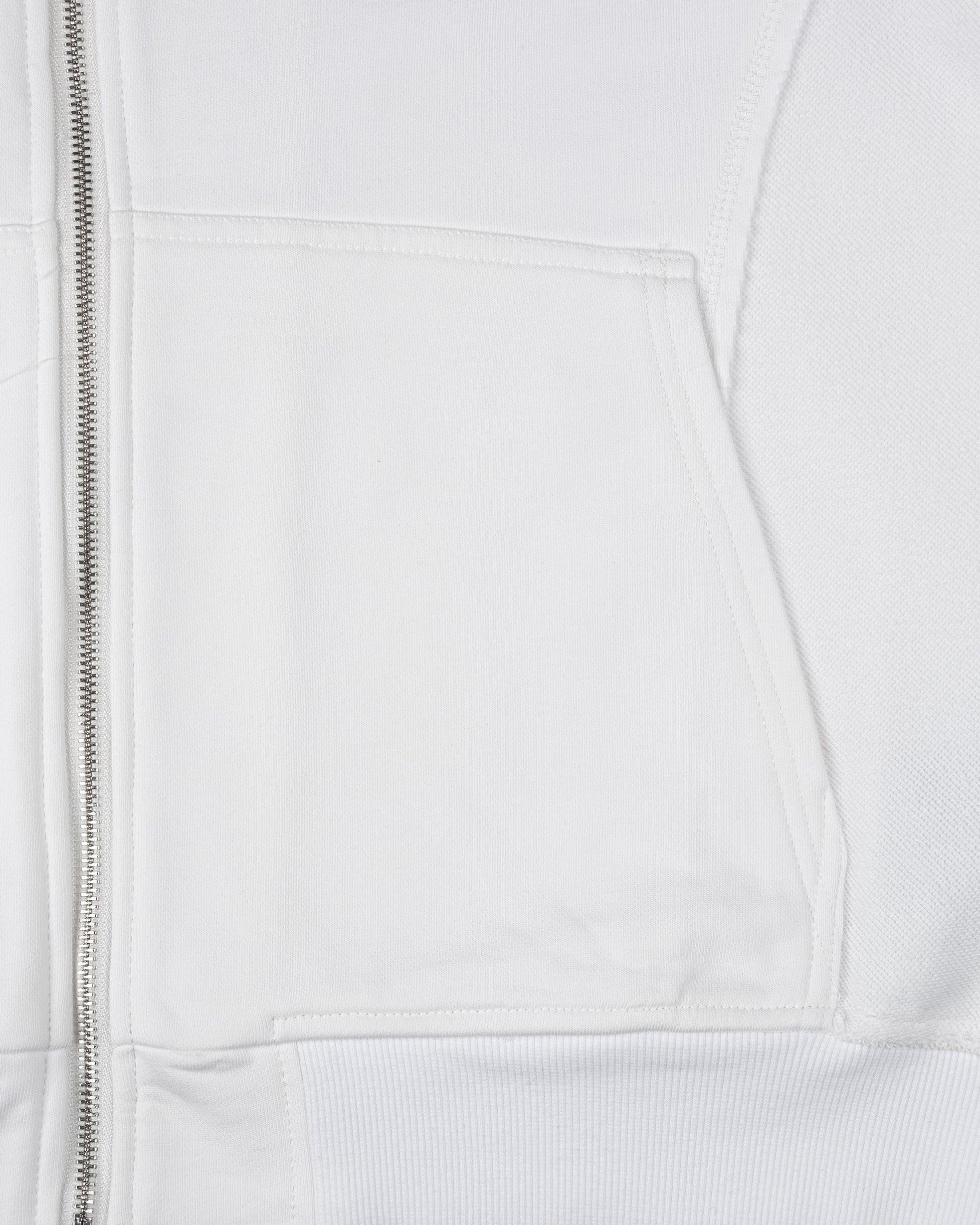 INSIDE OUT ZIP HOODIE WHITE