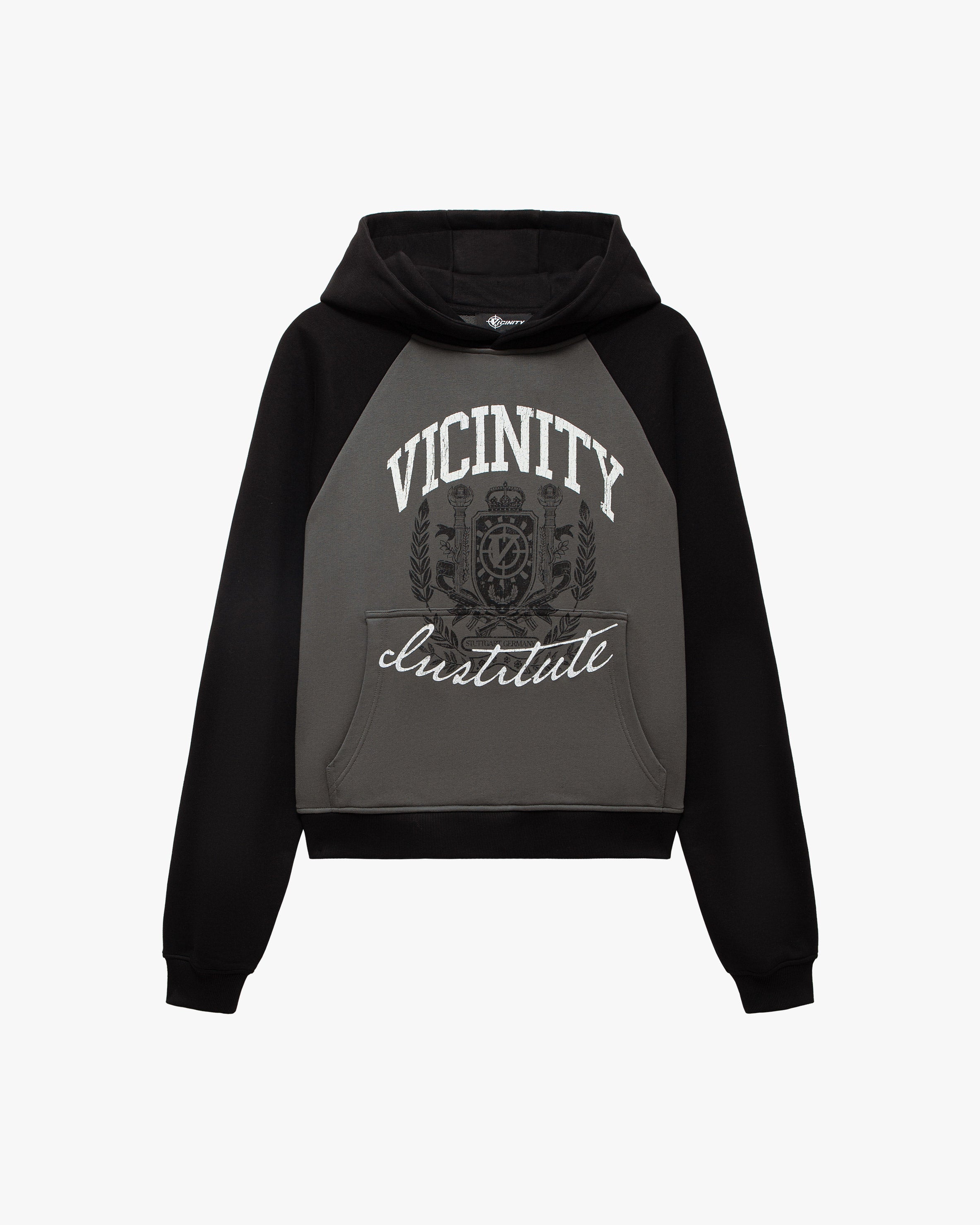 INSTITUTE HOODIE GREY/BLACK