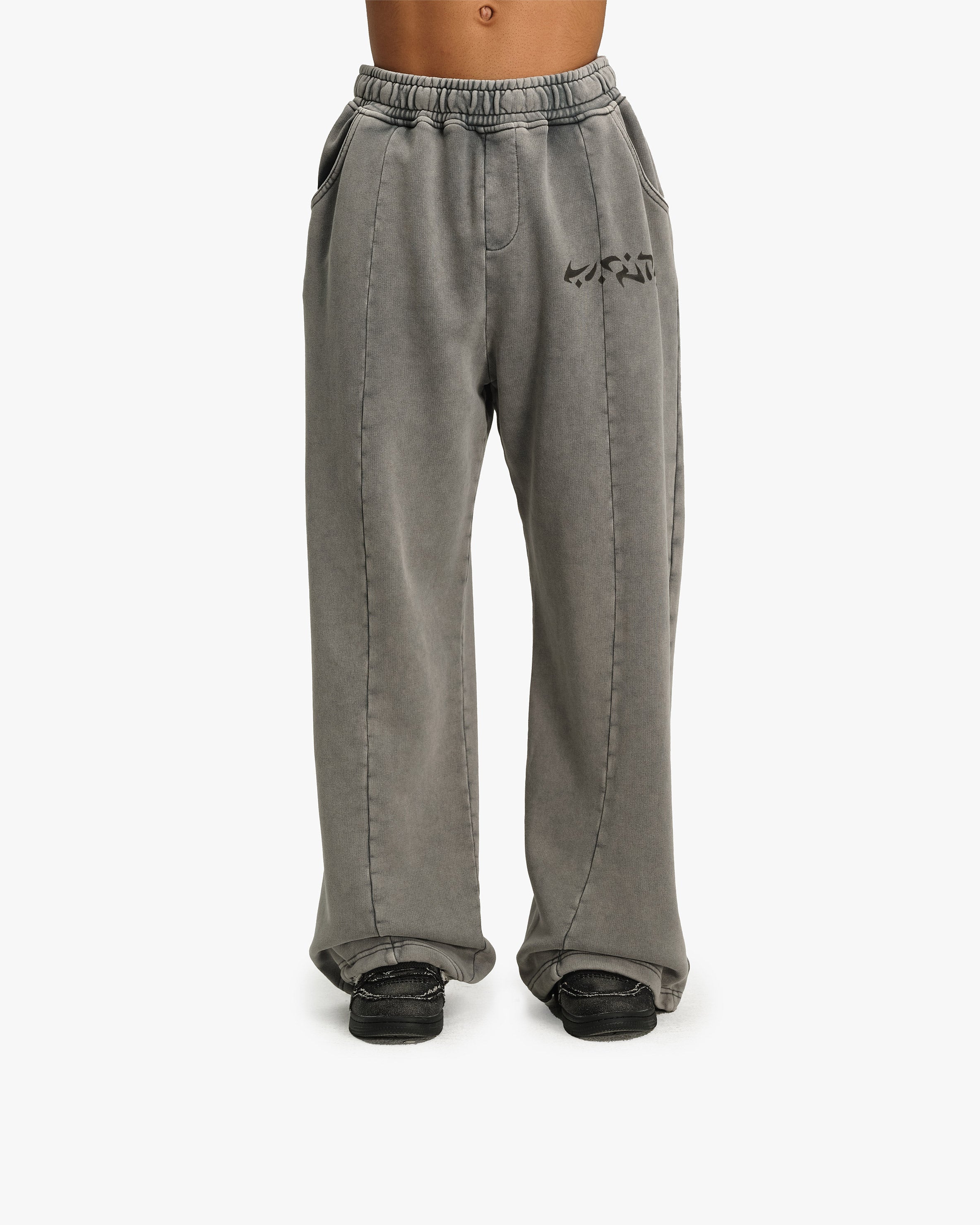 ACID WASHED JOGGER LIGHT GREY