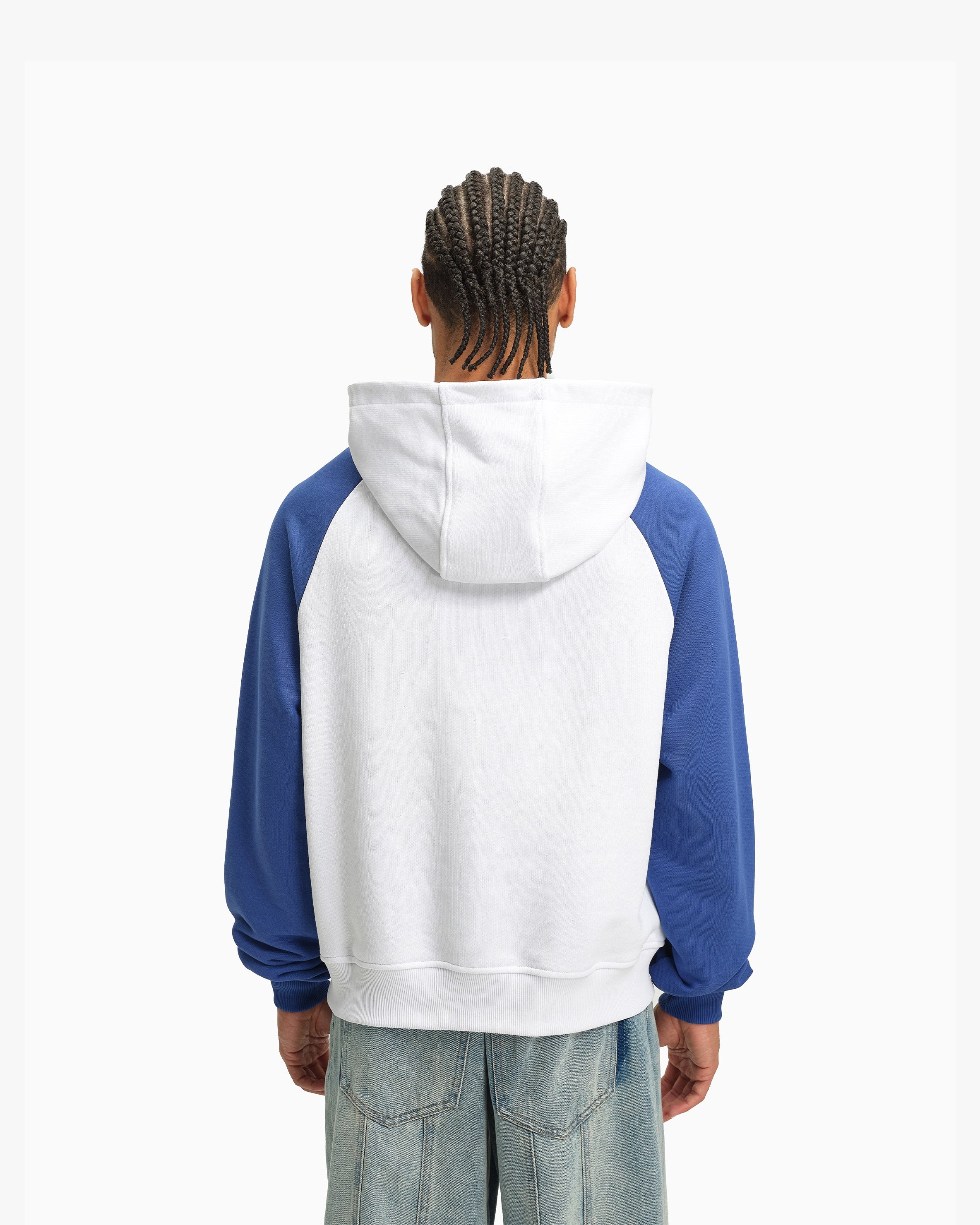 INSTITUTE HOODIE WHITE/BLUE