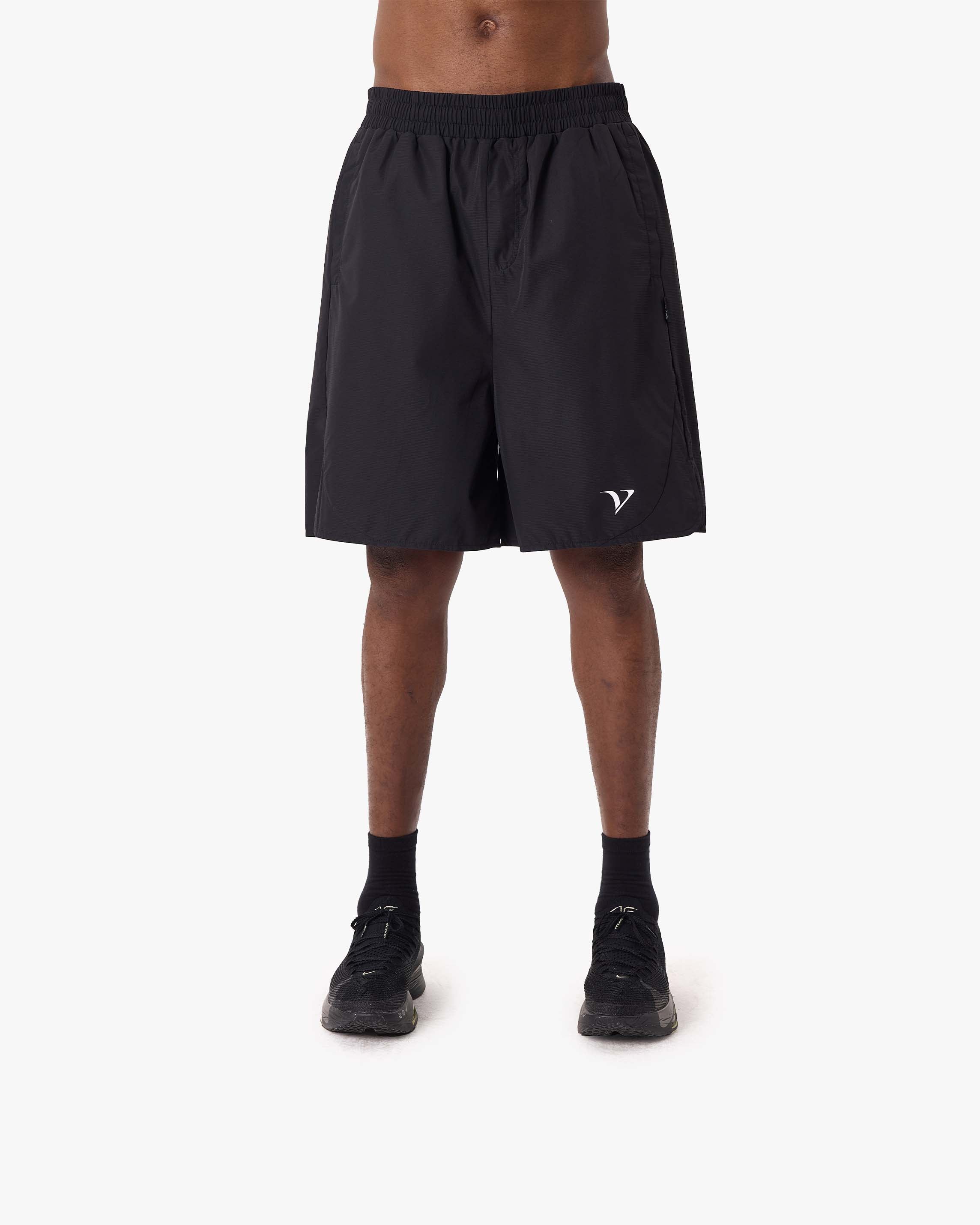 ACTIVEWEAR TRACK SHORTS BLACK