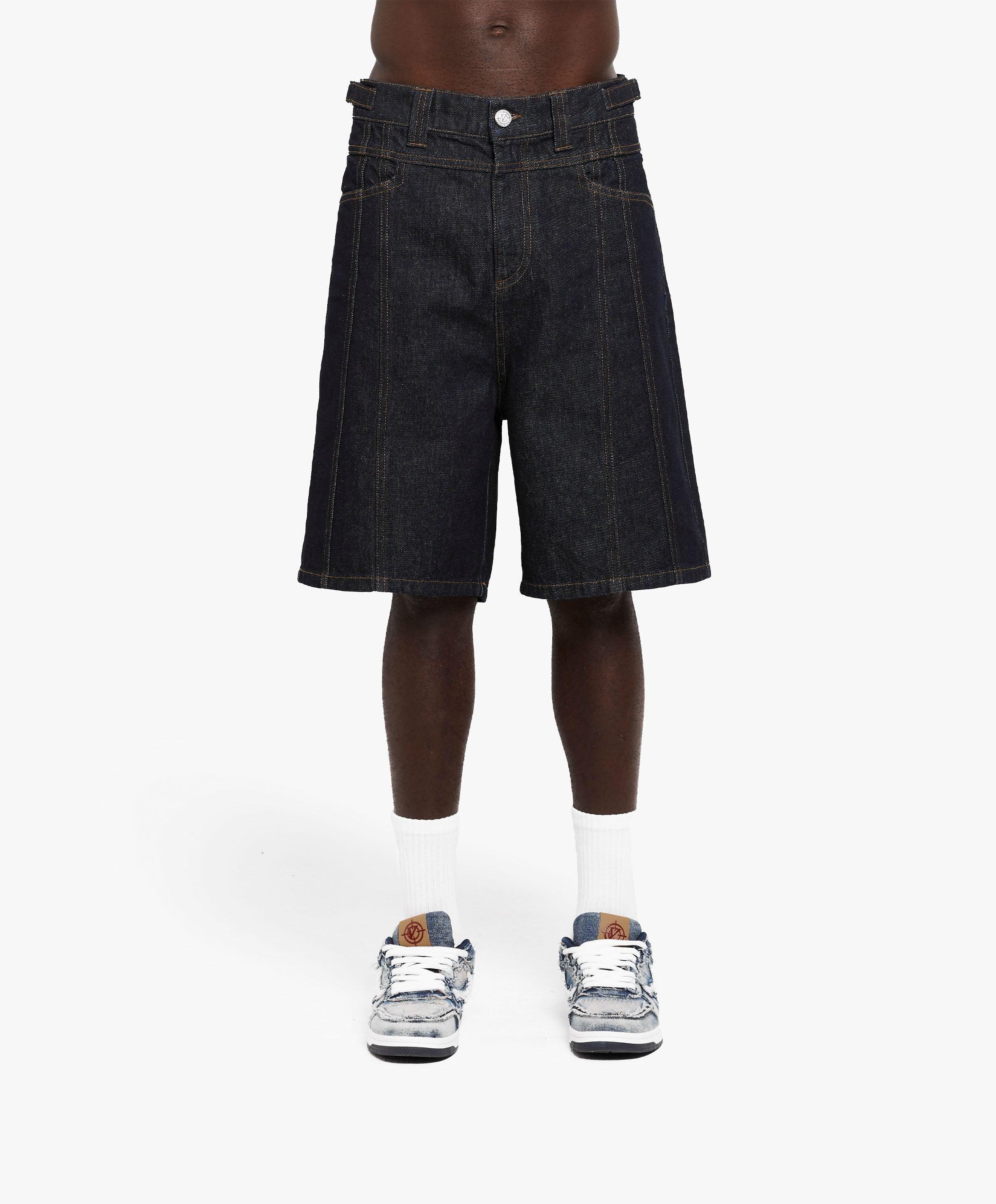 V-LOGO RAW JORTS