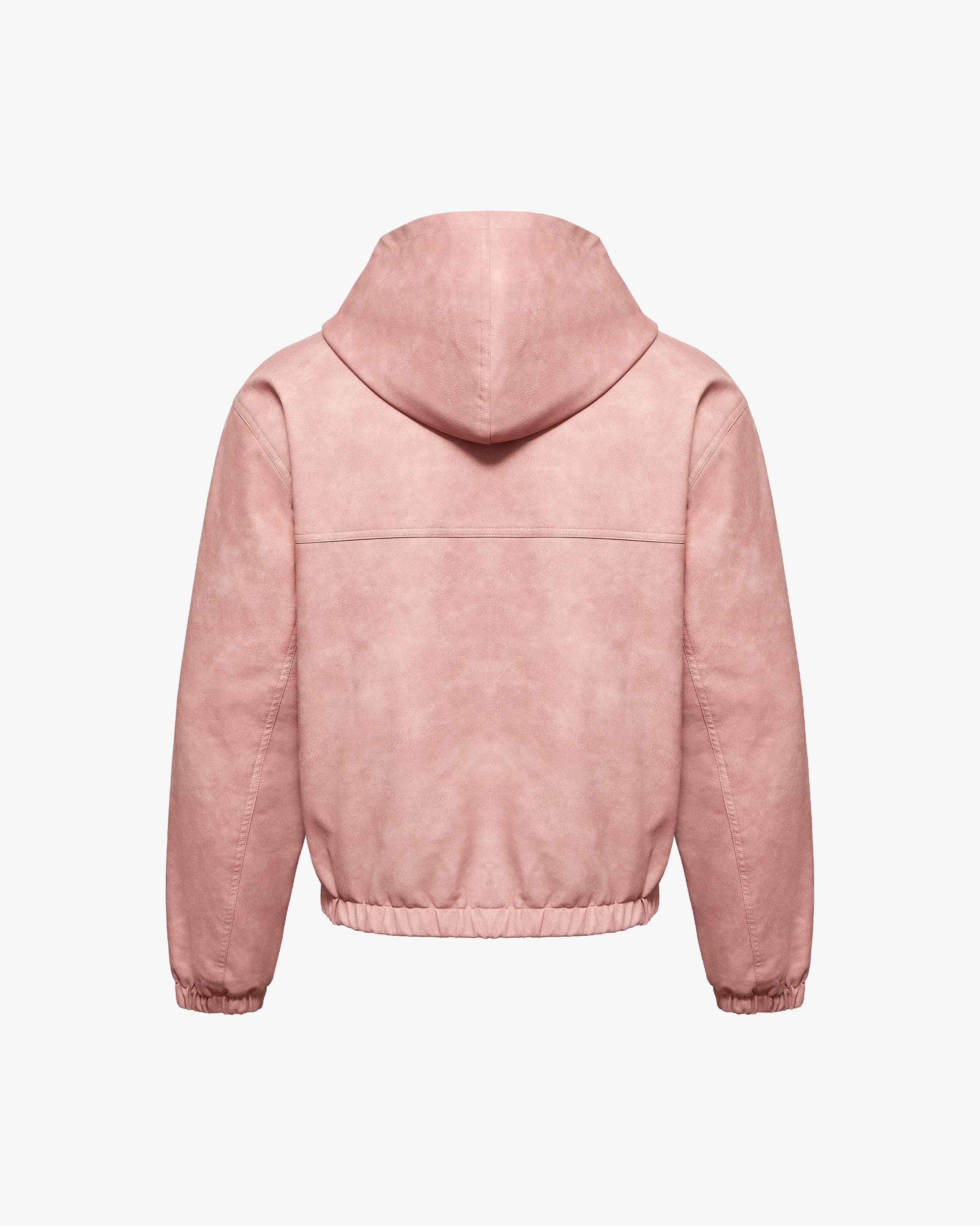 SCRIPT LOGO LEATHER JACKET VINTAGE PINK