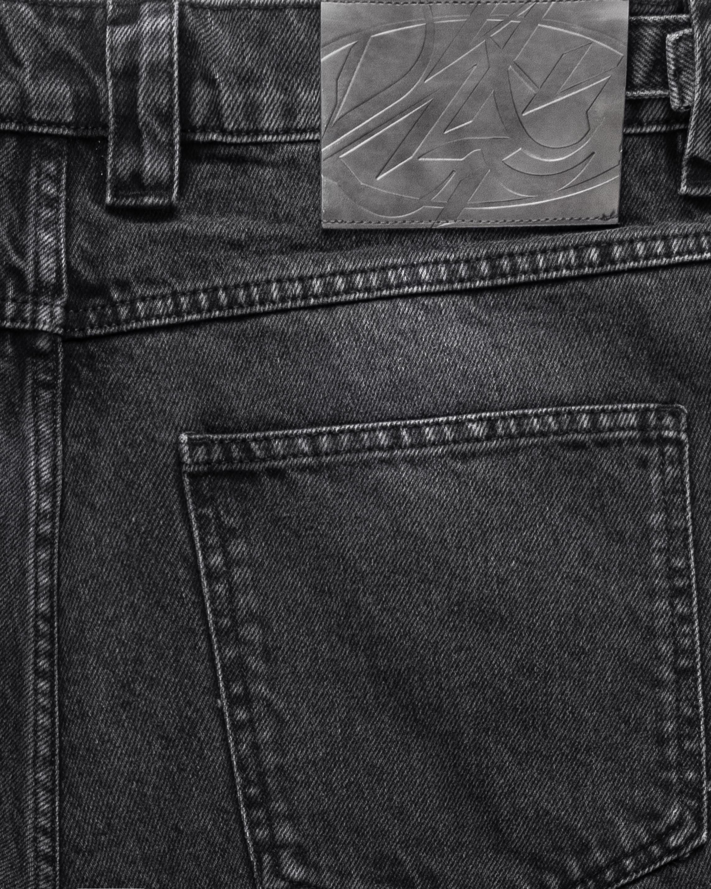 EMBOSSED SCRIPT LOGO DENIM BLACK