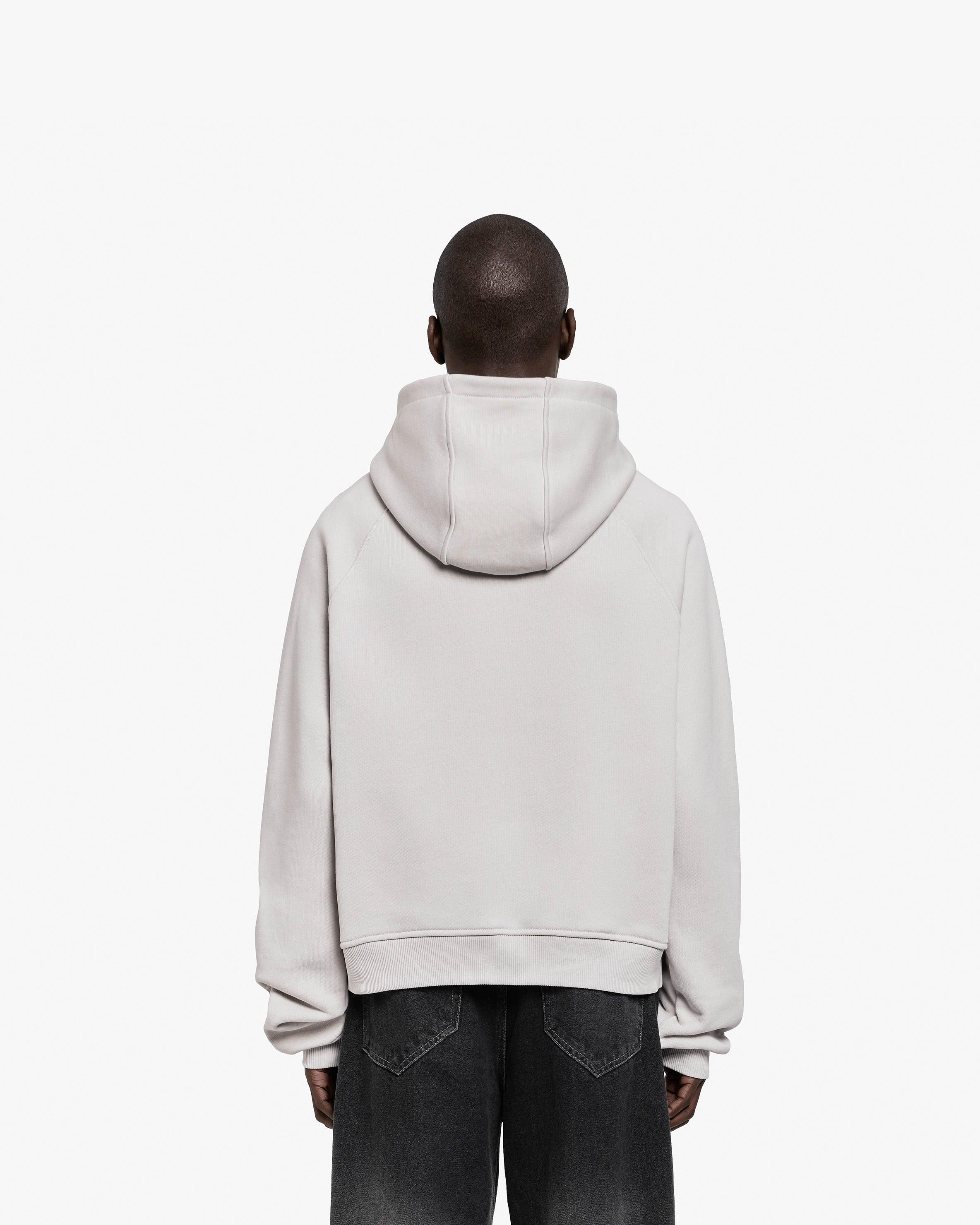 CONSTRUCTION LOGO HOODIE GREY