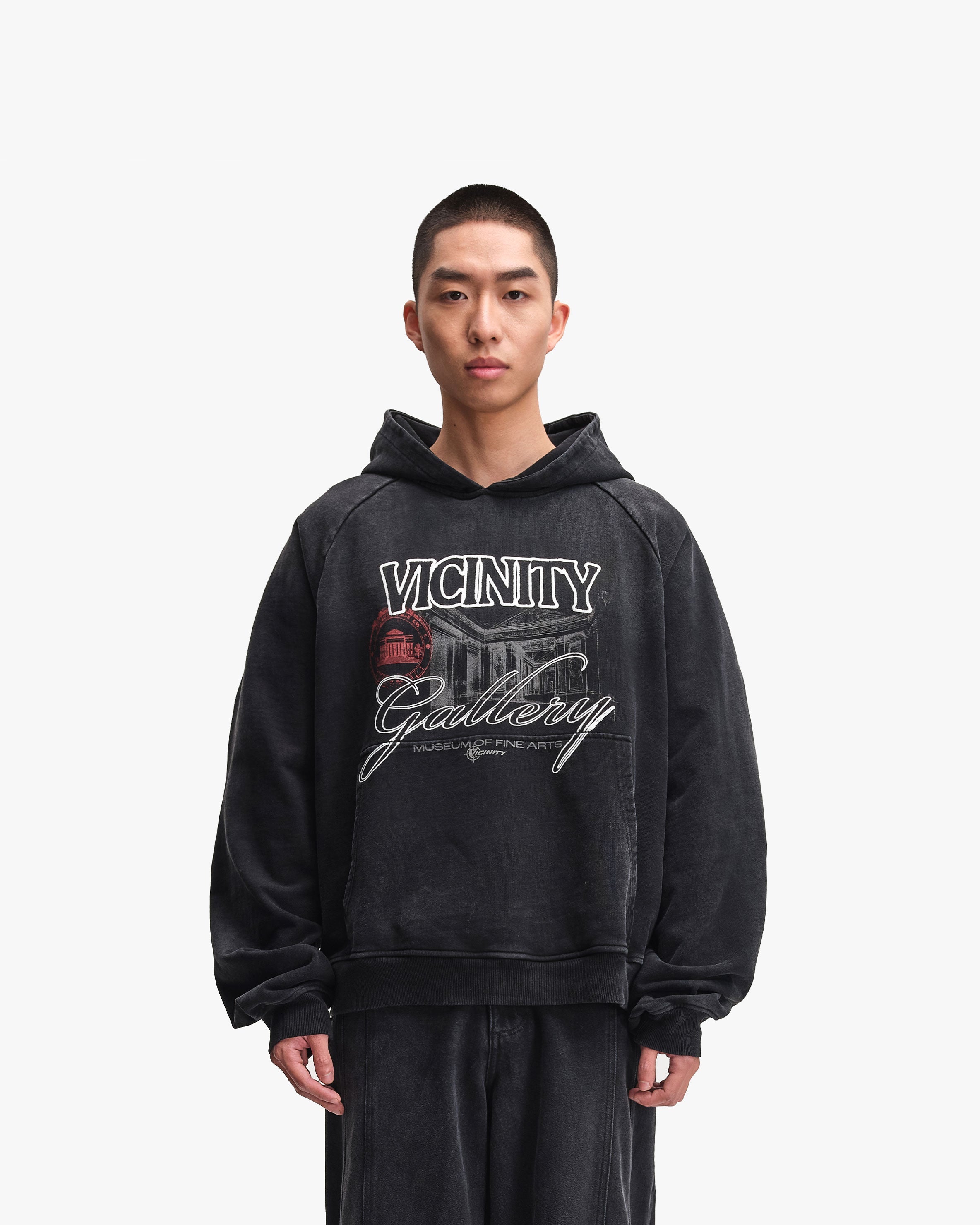 GALLERY HOODIE WASHED BLACK