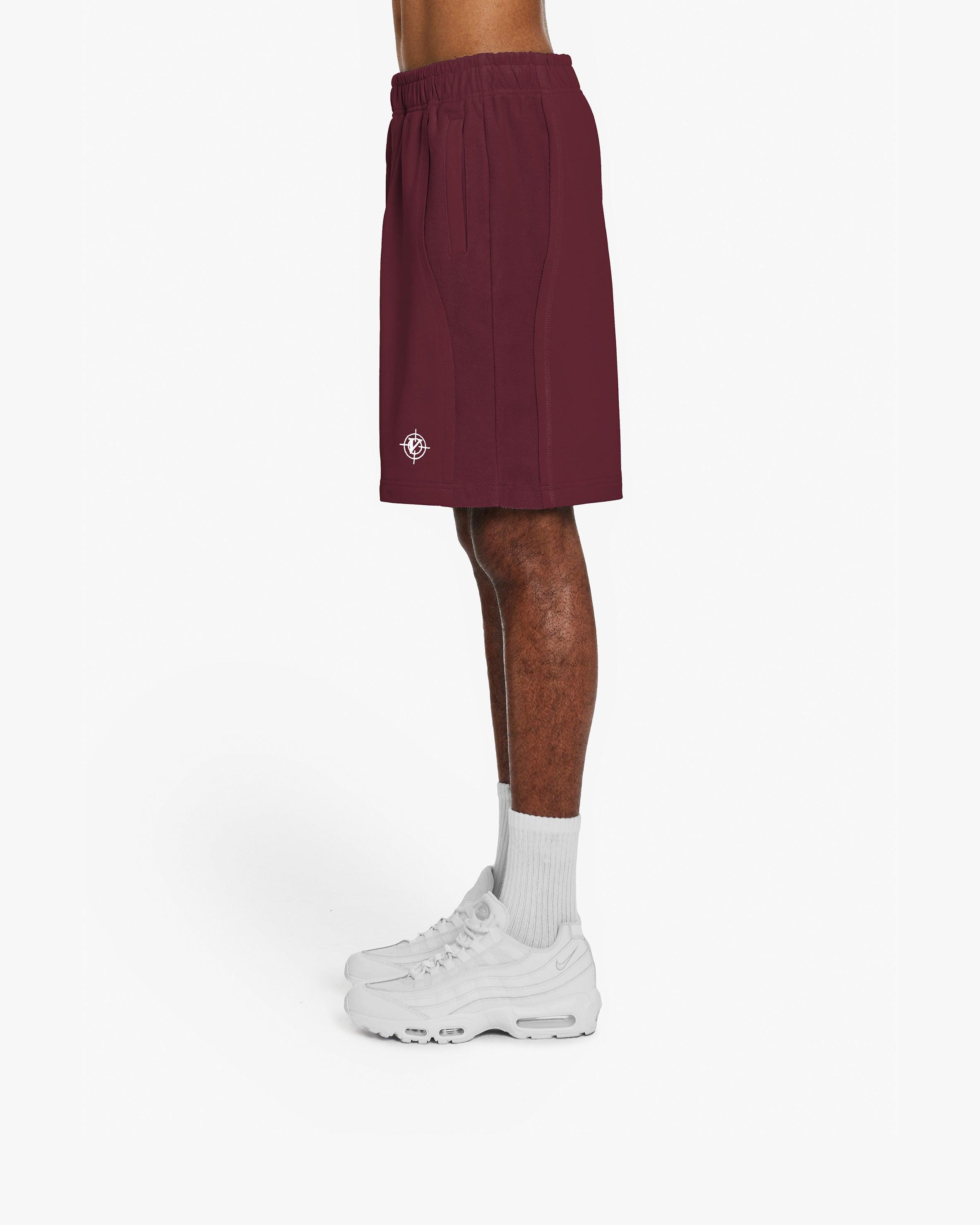 INSIDE OUT SHORTS WINE RED