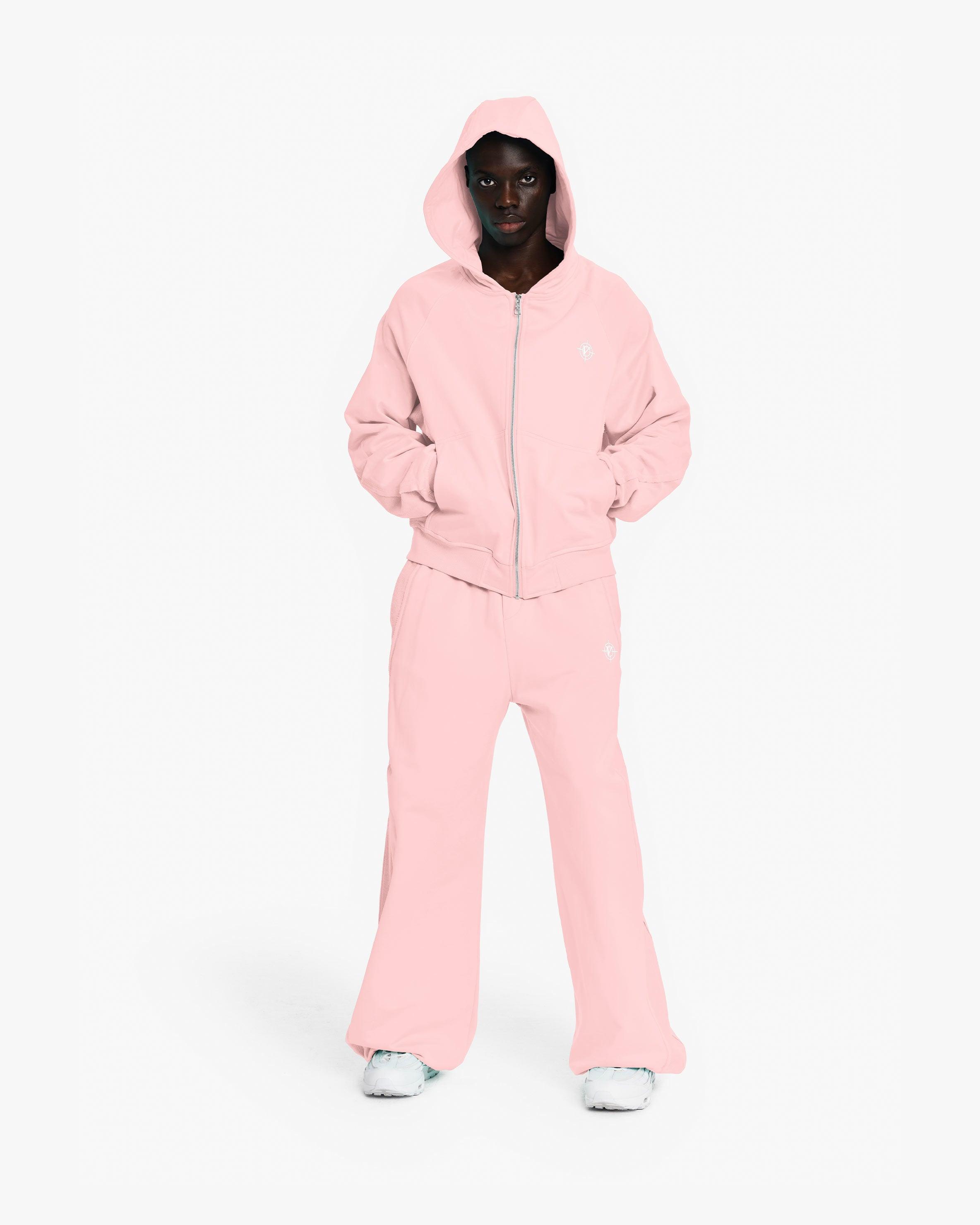 INSIDE OUT ZIP HOODIE PINK (OLD SIZING)