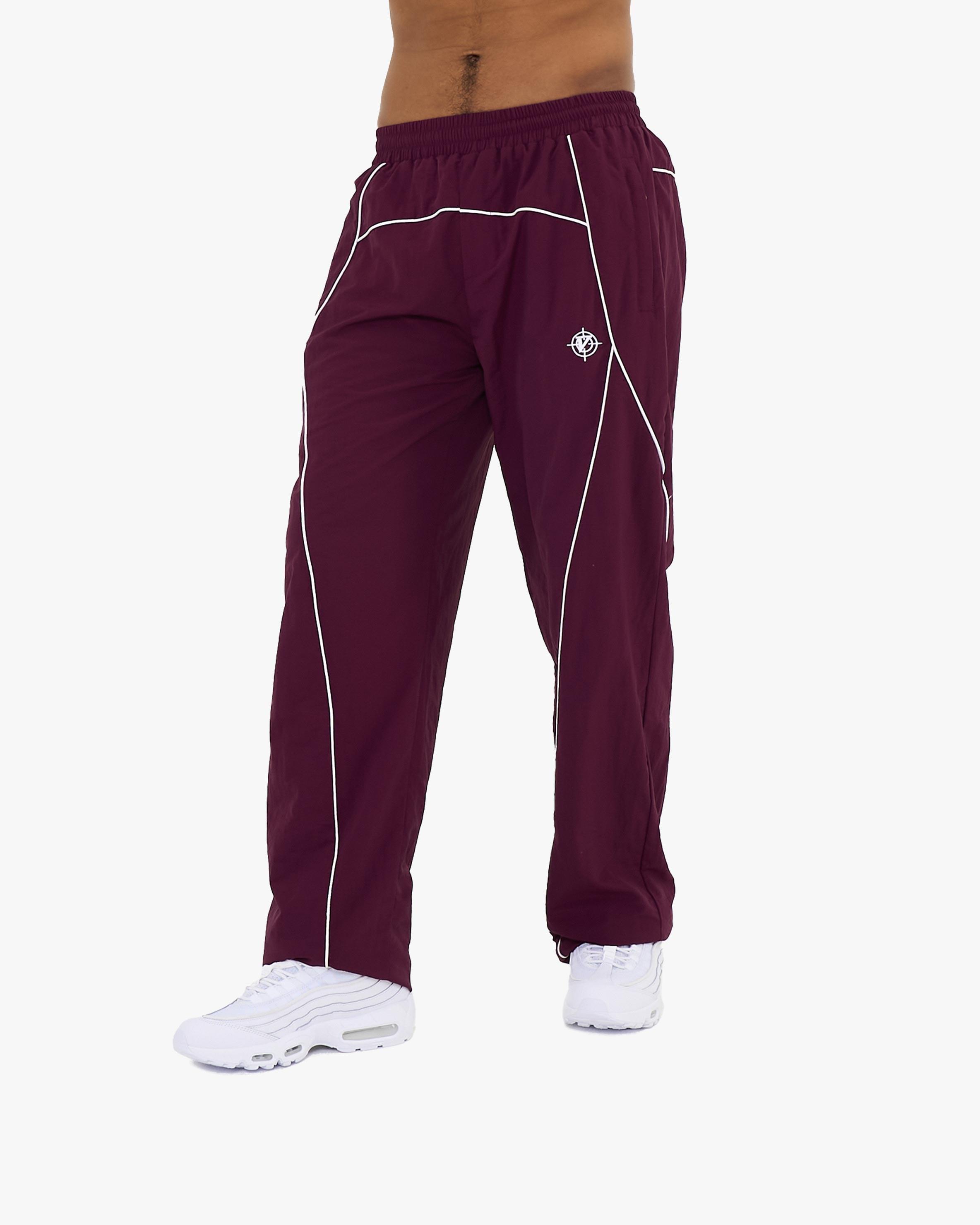 TRACK PANTS BURGUNDY