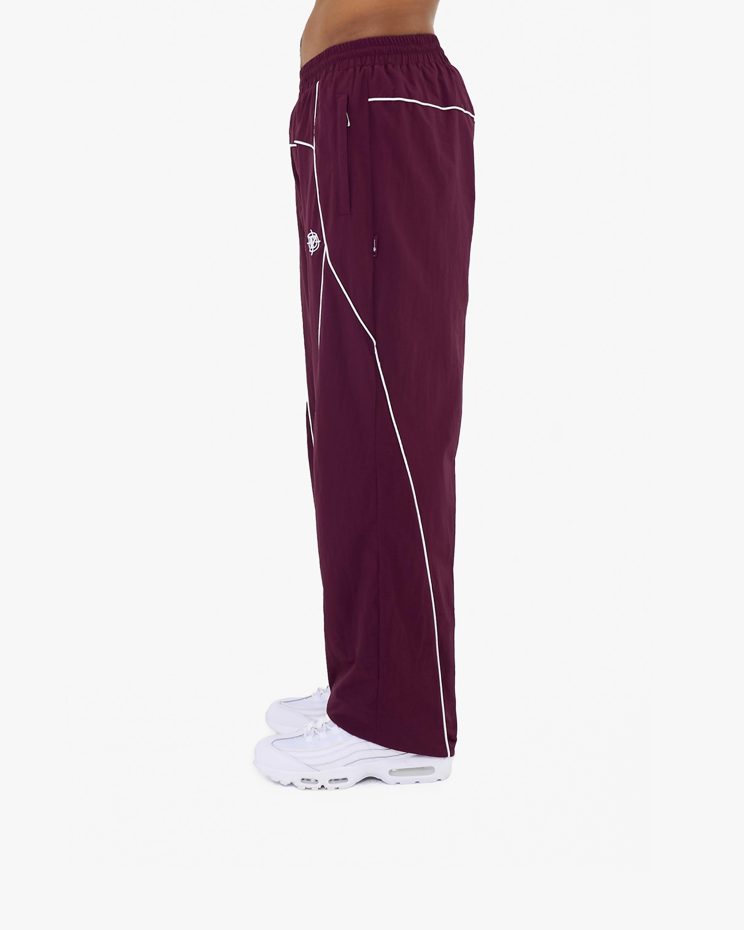 TRACK PANTS BURGUNDY