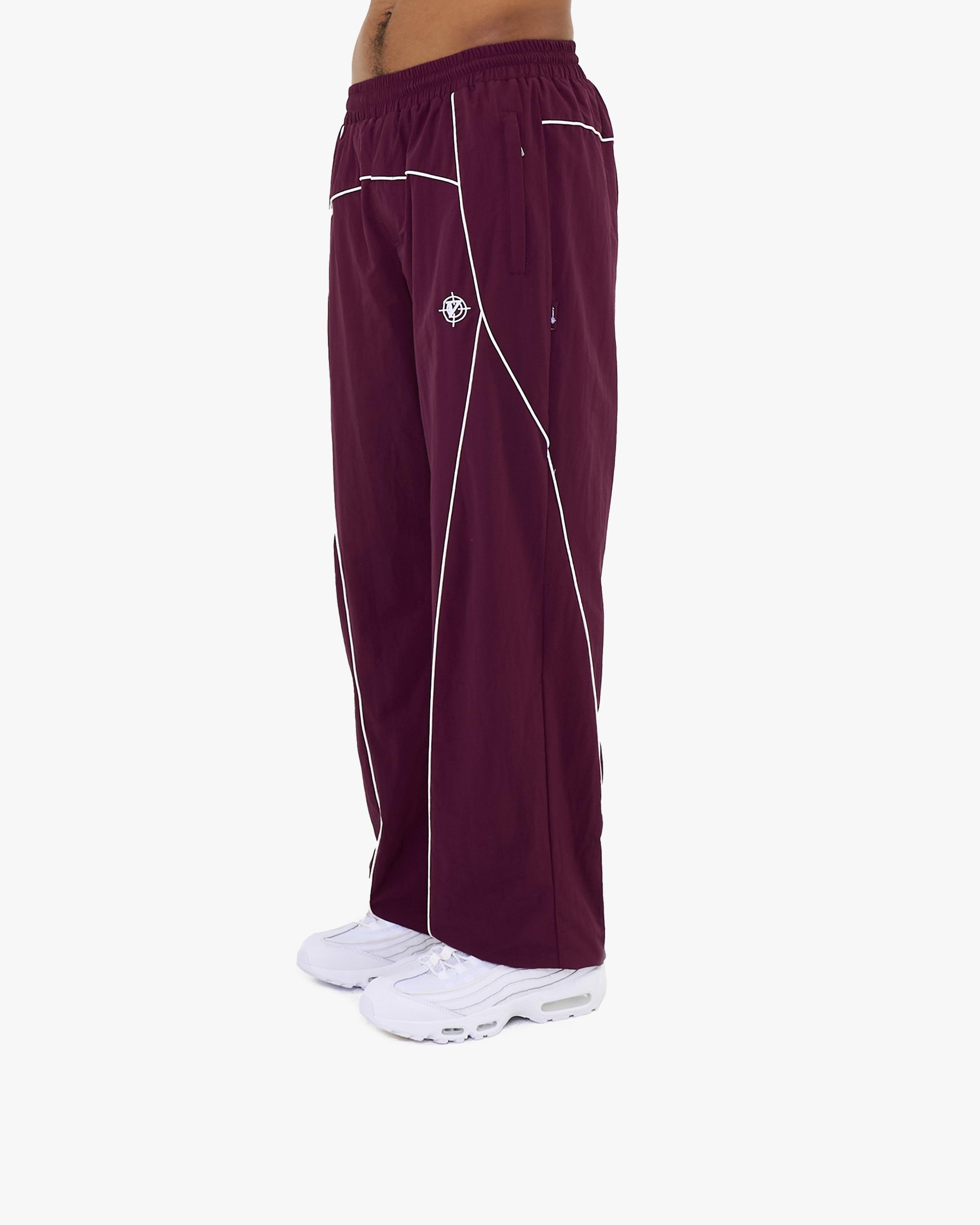TRACK PANTS BURGUNDY