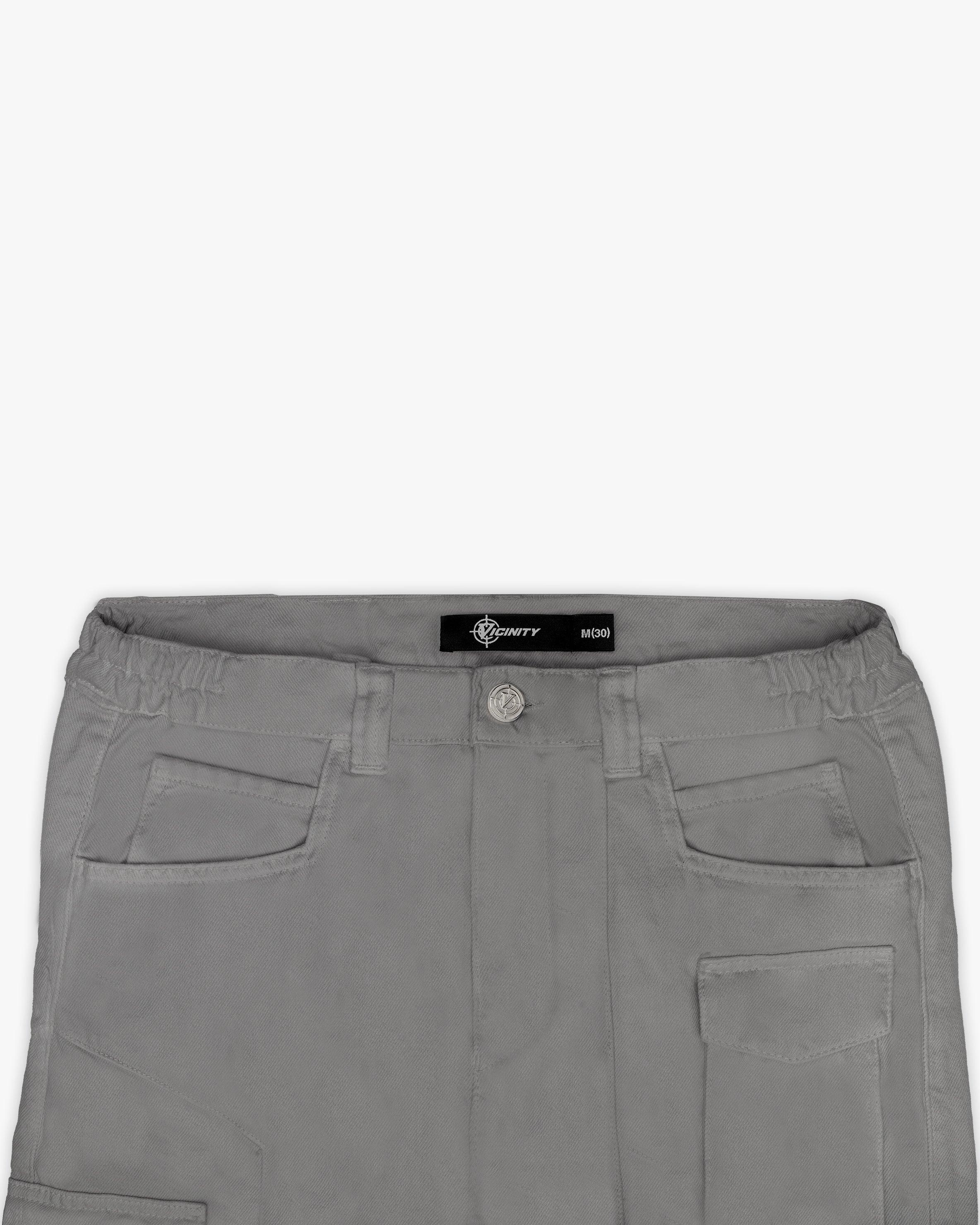 ASYMETRICAL CARGOPANTS DARK GREY