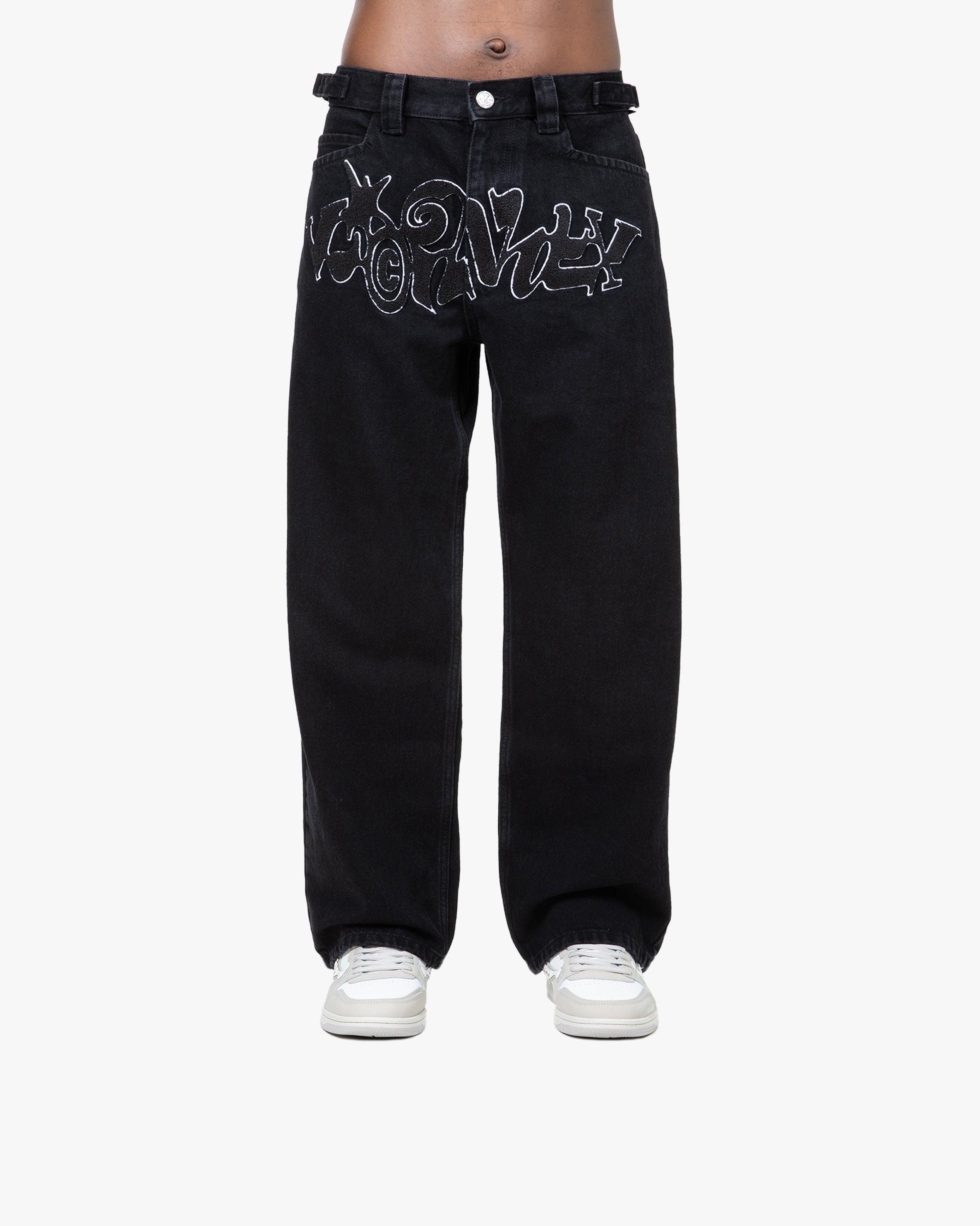 CHENILLE HAVOC DENIM BLACK / WHITE