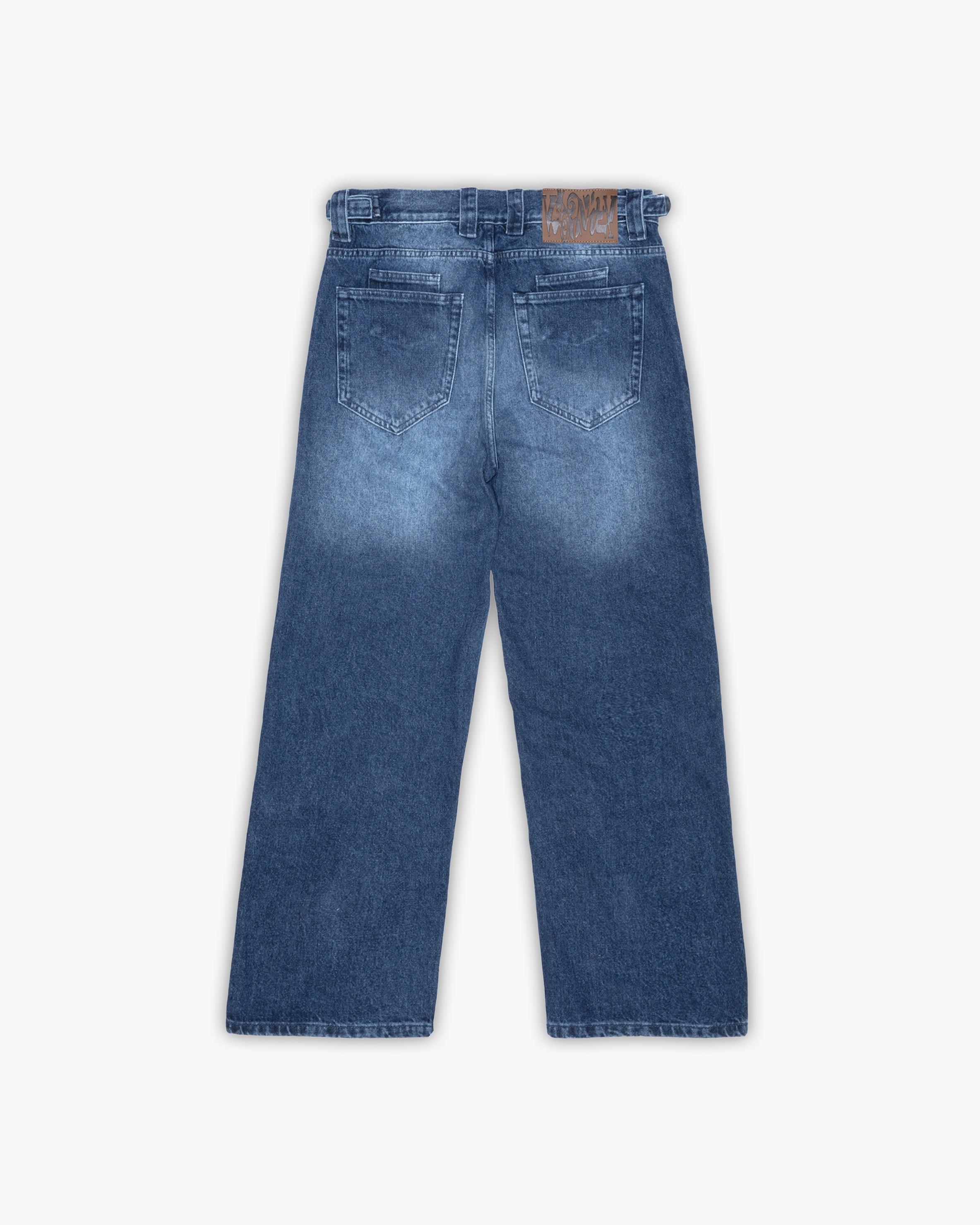 HAVOC DENIM DARK BLUE / WHITE