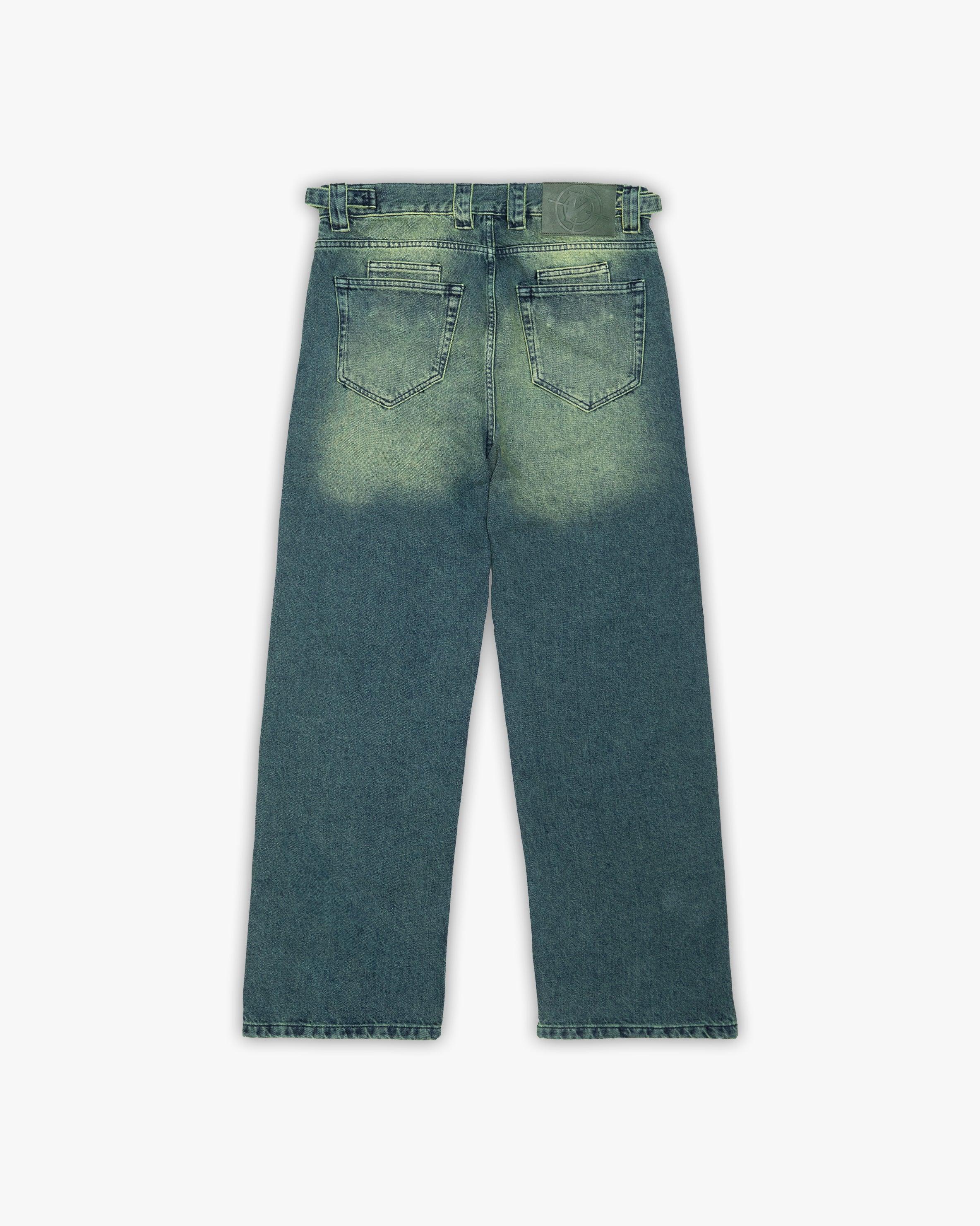 GREEN TINTED DENIM